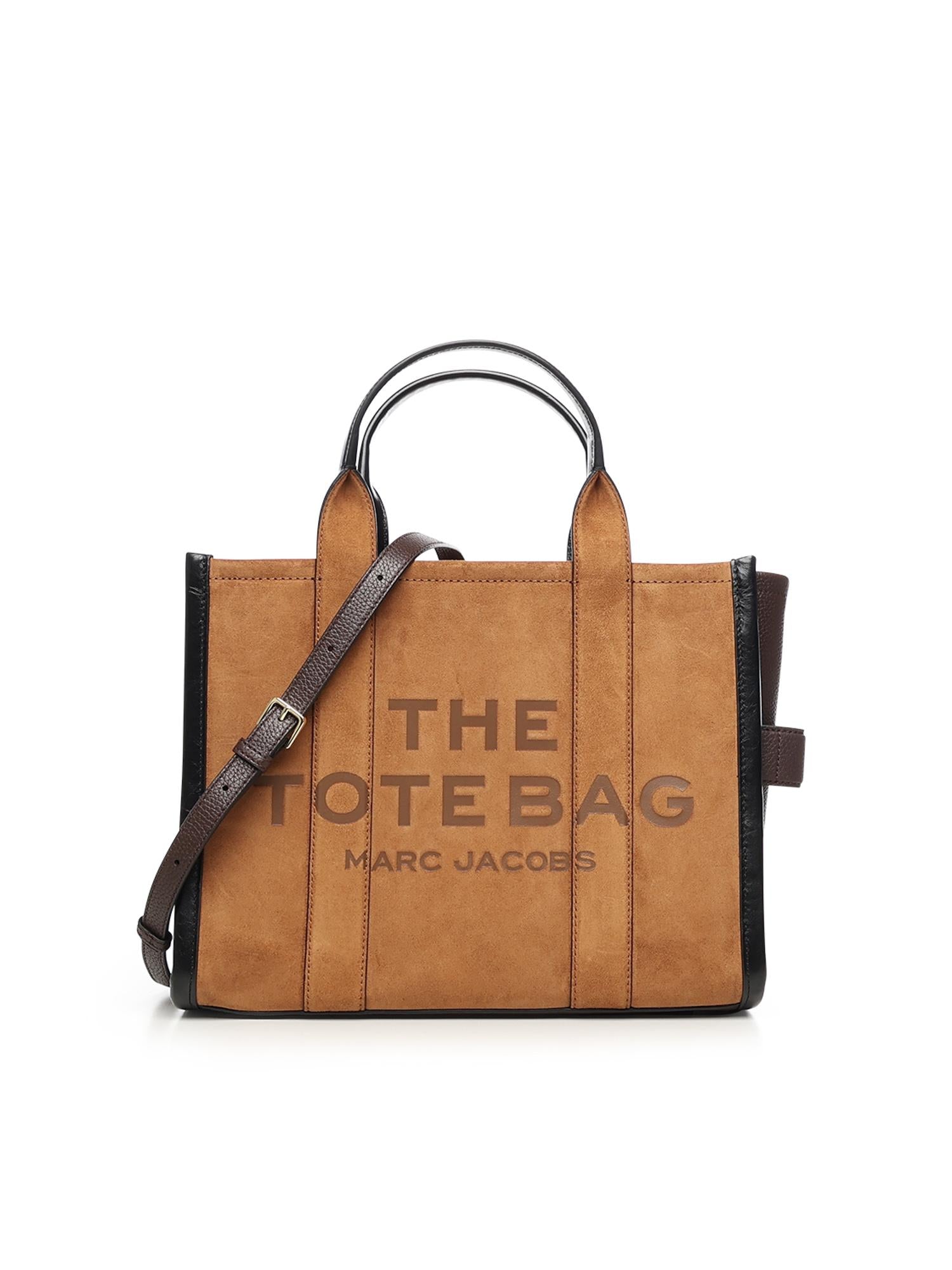 Оригінальна Borsa The Medium Tote In Pelle Scamosciata Marc jacobs – боковий вид