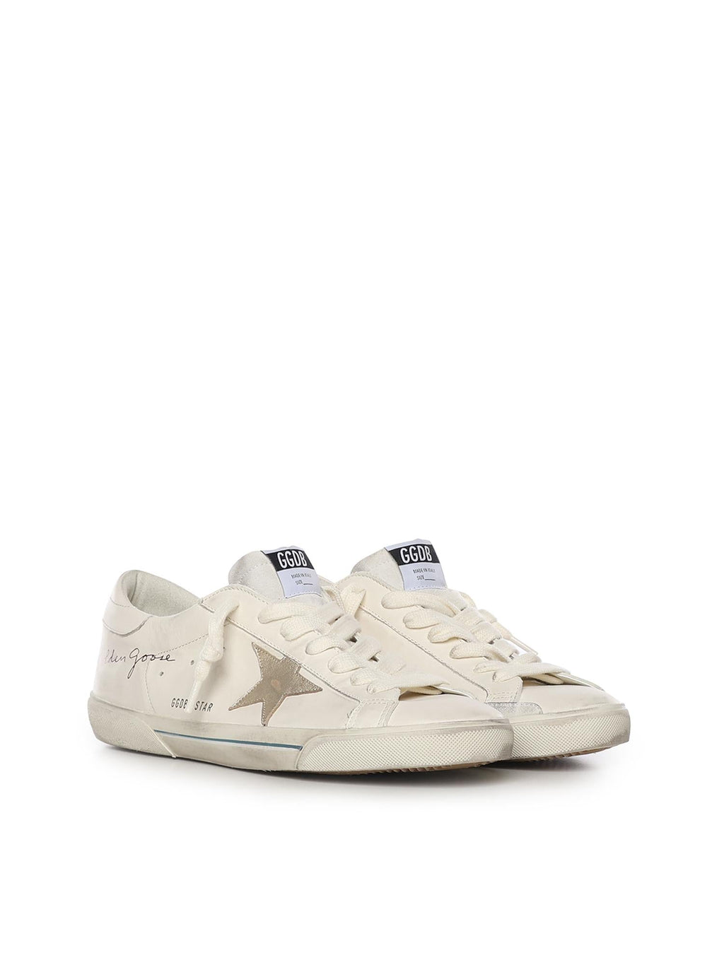 Sneakers Super-Star In Pelle Golden goose – Гарантія оригінальності – вид ззаду