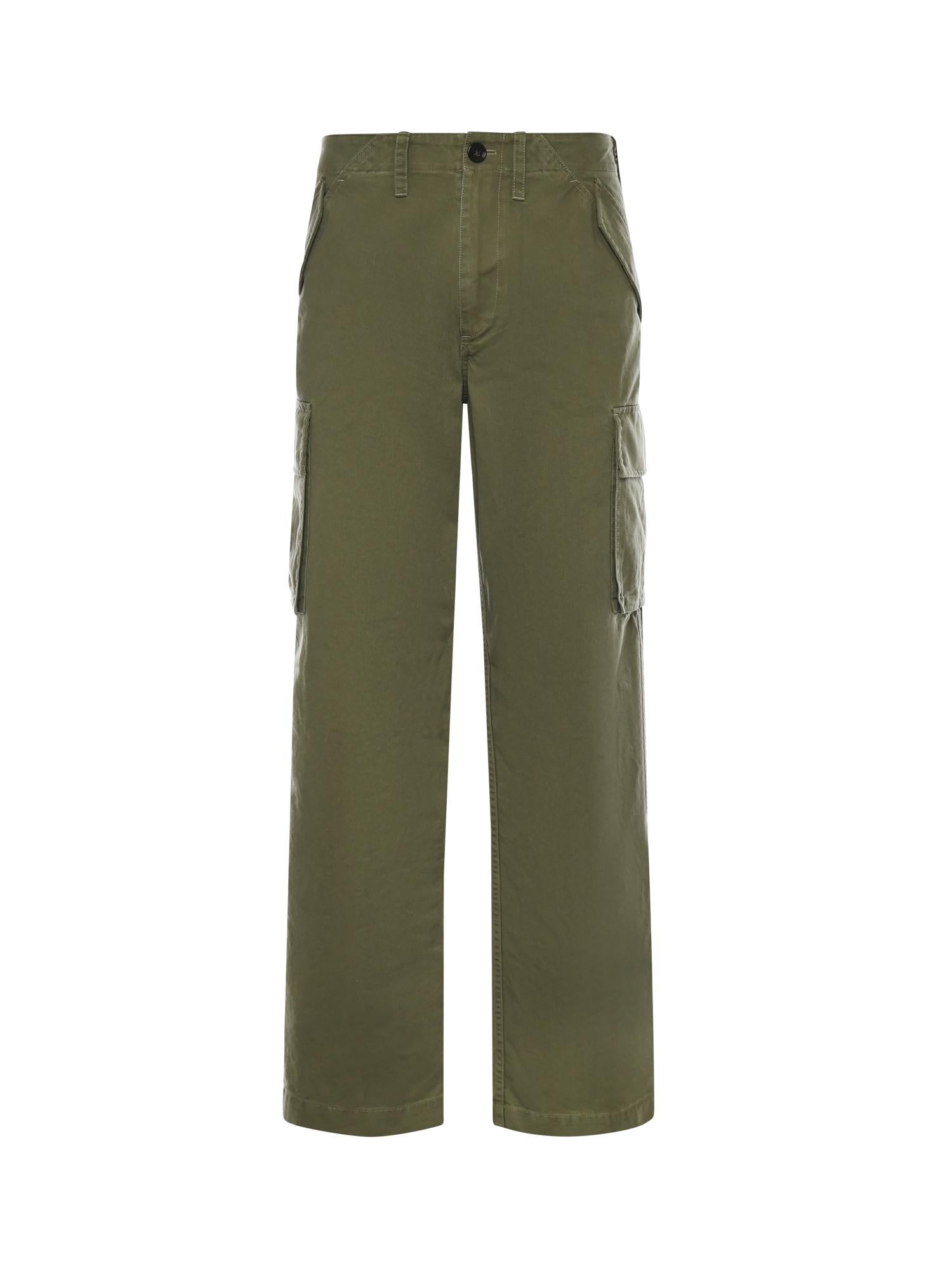 Pantaloni Cargo In Cotone Burberry оригінал – Купити в Україні – боковий вид