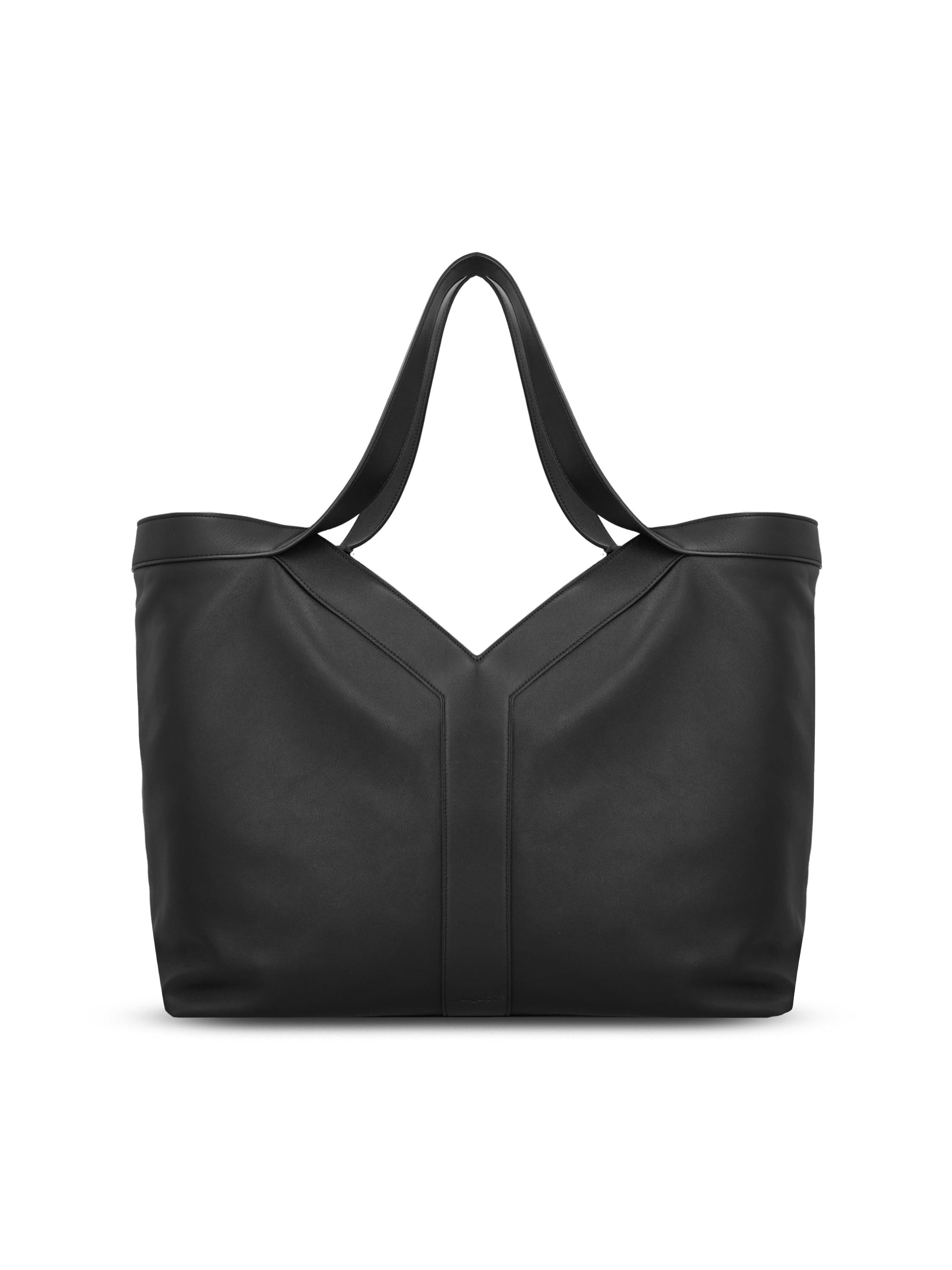 Tote Bag Y Oversize In Leather Saint laurent – Гарантія оригінальності – боковий вид