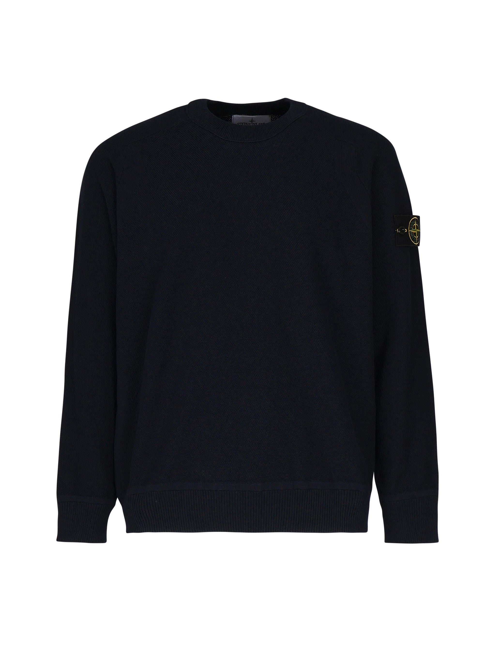 Maglione Girocollo Con Costine Stone island оригінал – Купити в Україні – боковий вид