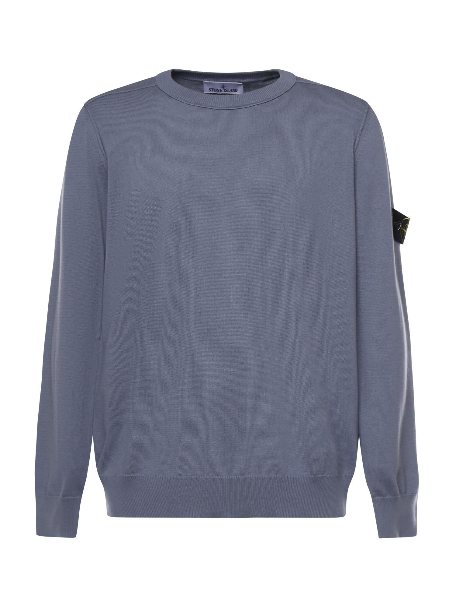 Оригінальна Maglione In Cotone Con Logo Stone island – боковий вид