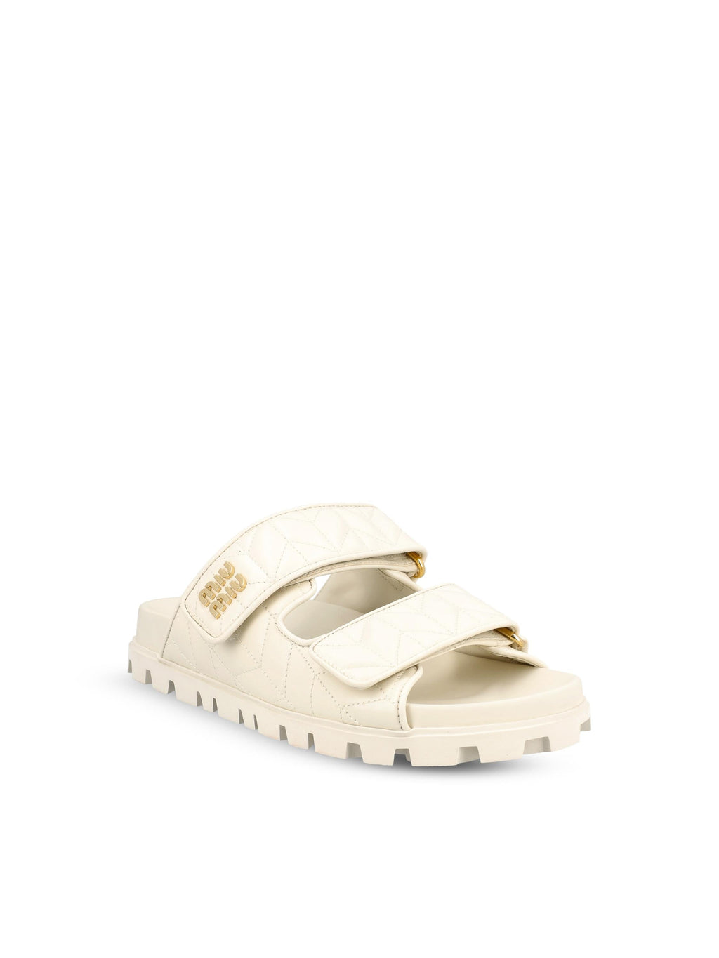 Matelassé Leather Sandals Miu miu – Гарантія оригінальності – вид ззаду