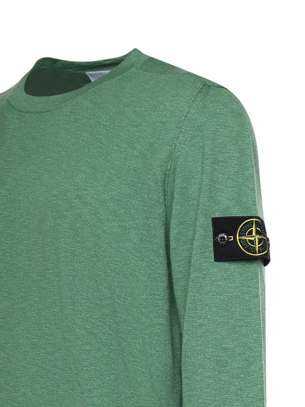Оригінальна Maglione In Cotone E Nylon Con Logo Stone island – вид ззаду