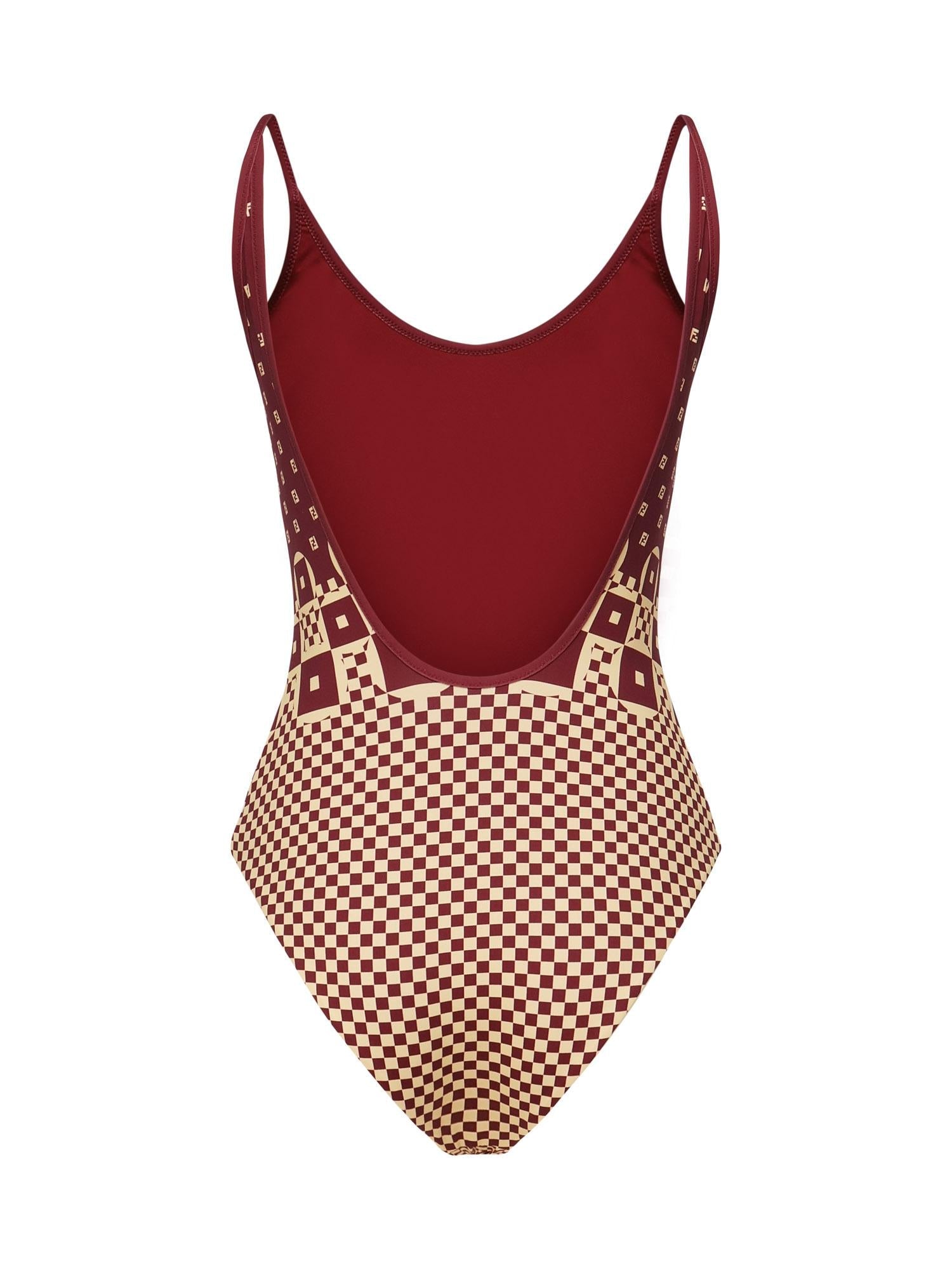 Оригінальна Costume Intero Con Stampa Micro Patchwork Fendi – детальний вид