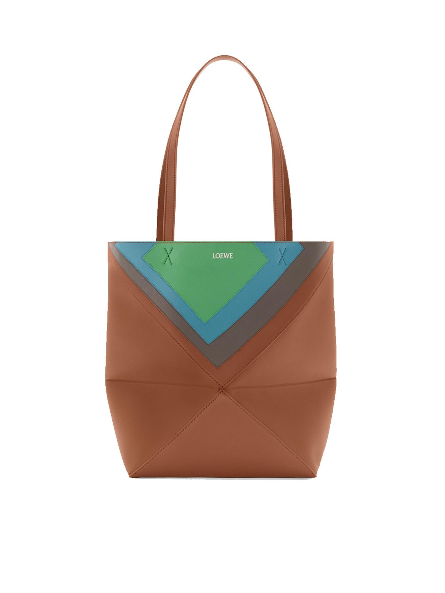 Borsa Puzzle Fold Tote Media In Nappa DI Vitello Loewe оригінал – Купити в Україні – боковий вид