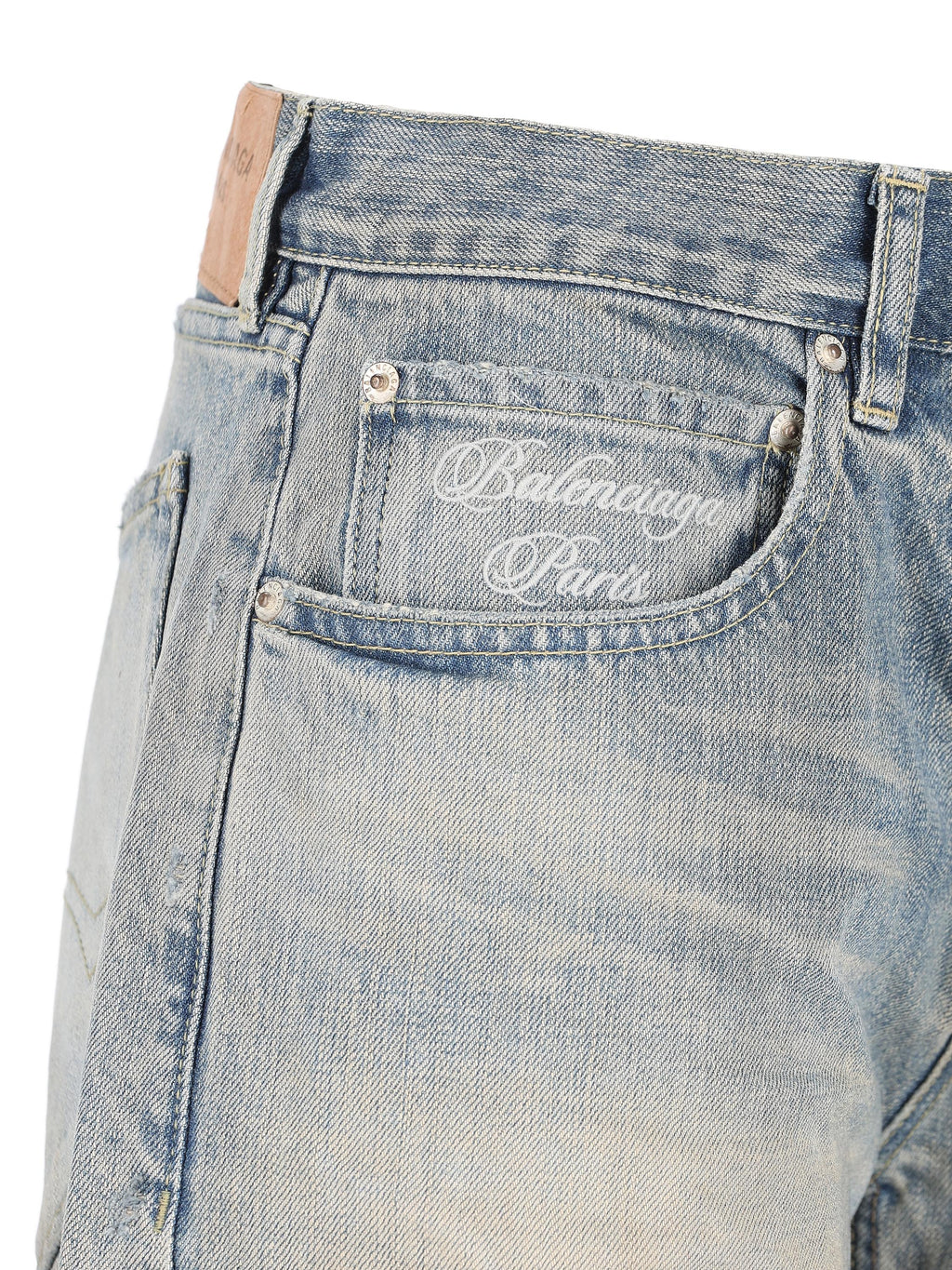 Pantaloni Baggy In Denim Balenciaga – Гарантія оригінальності – збільшений вид