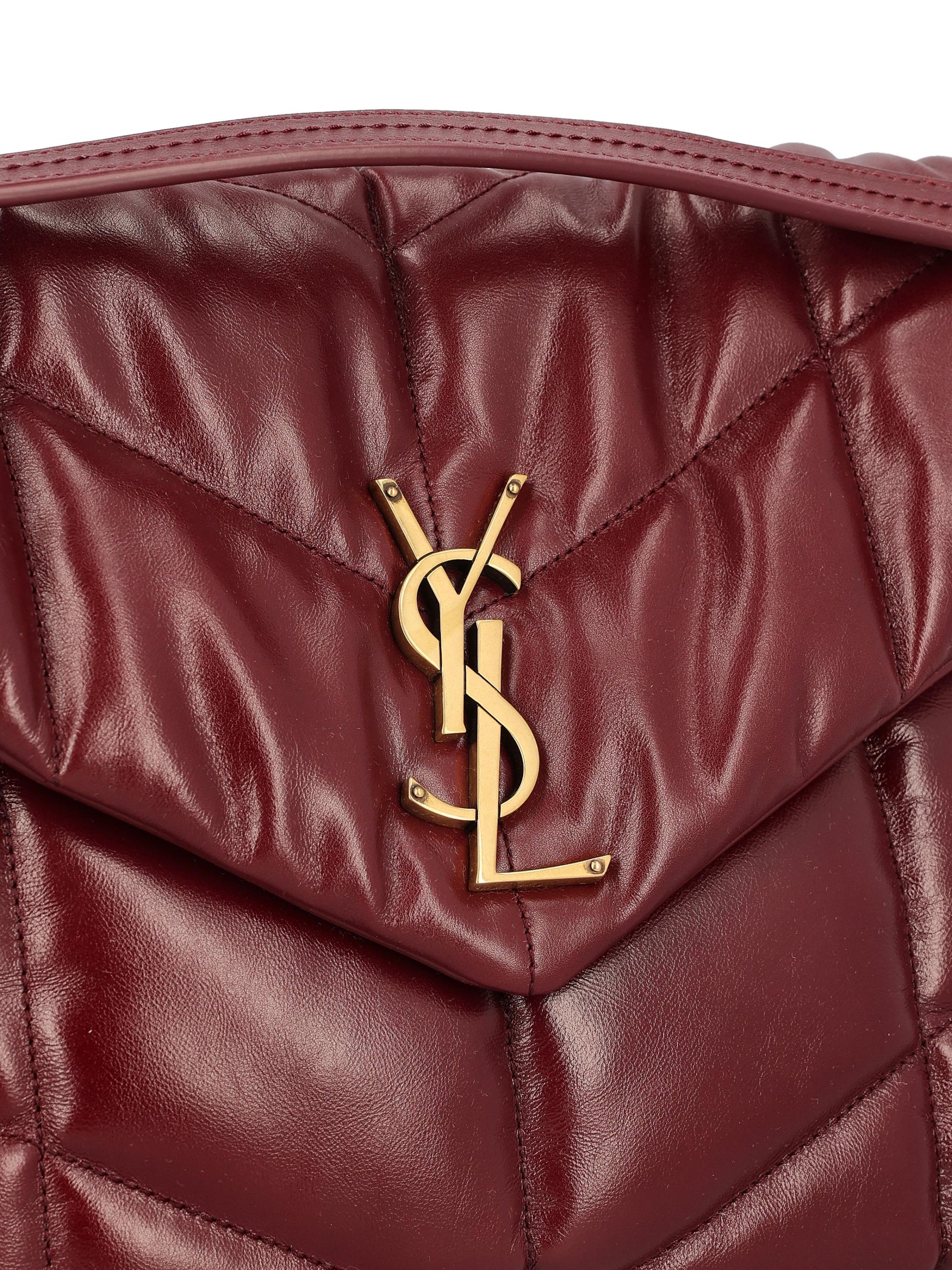 Puffer Bag Medium In Glossy Leather Saint laurent – Гарантія оригінальності – збільшений вид
