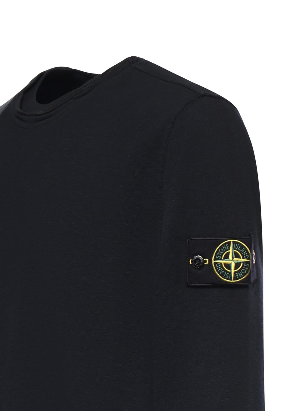 Felpa In Cotone Malfilé Con Logo Stone island оригінал – Купити в Україні – вид ззаду