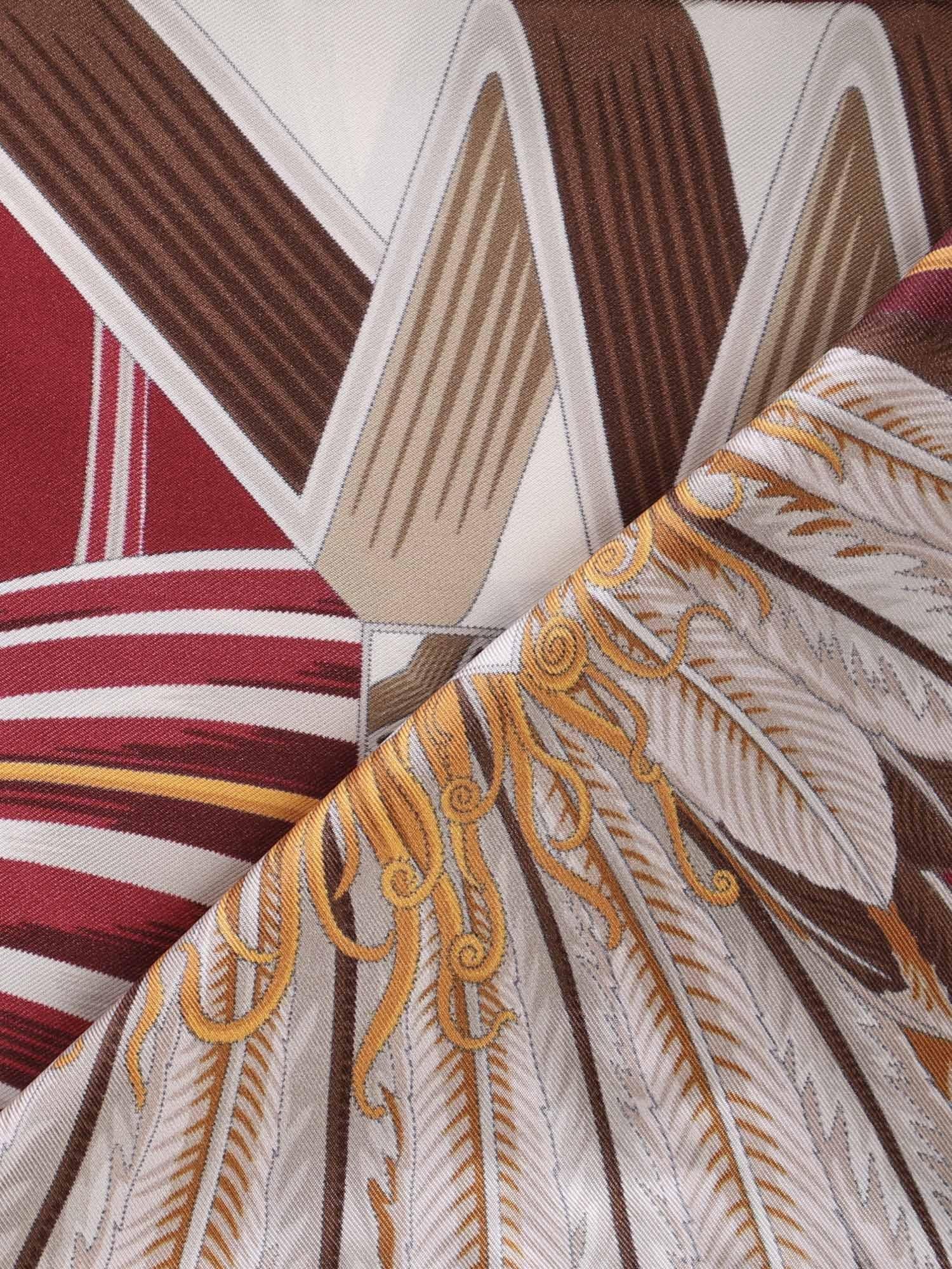 Foulard In Seta Con Stampa Salvatore ferragamo – Гарантія оригінальності – вид ззаду