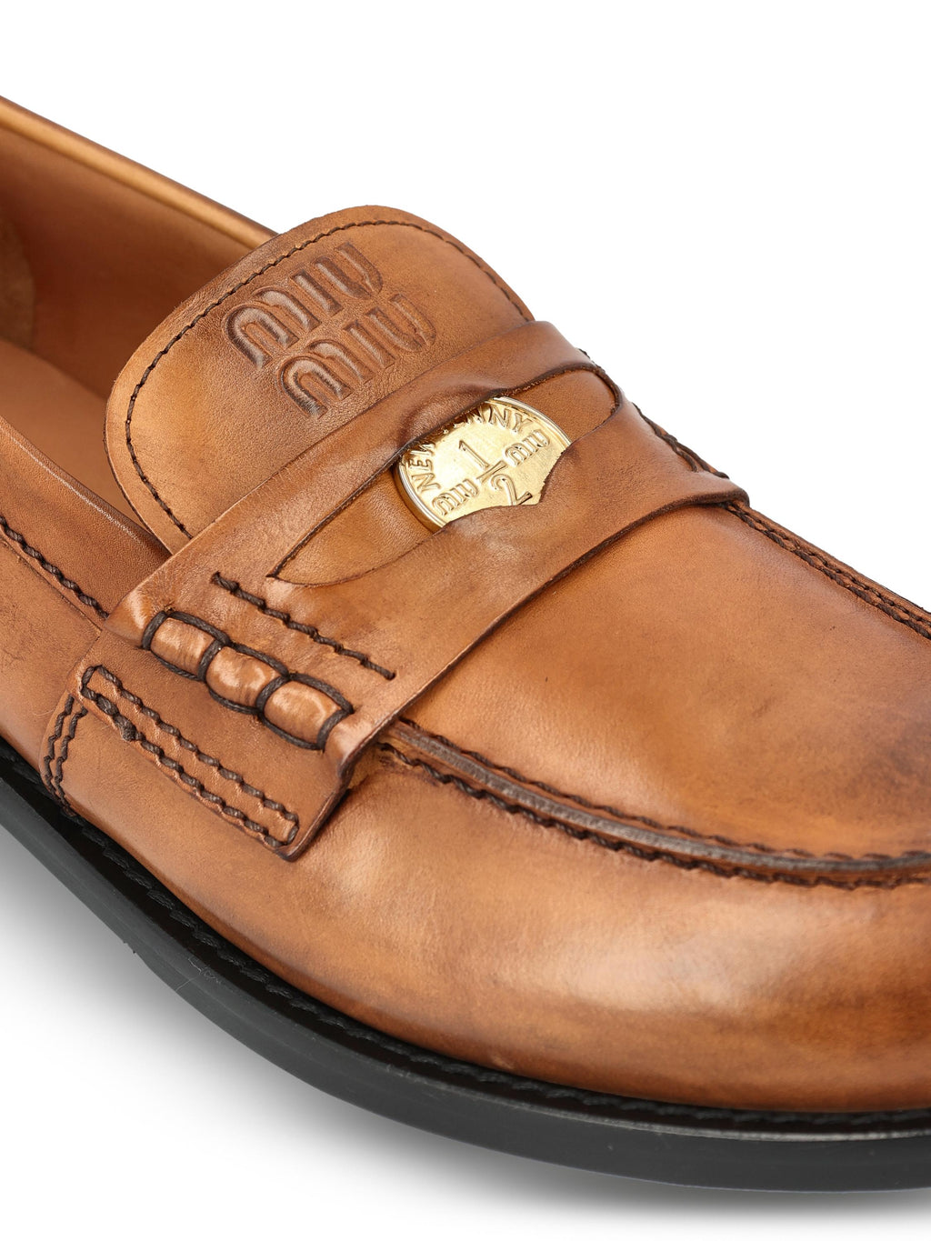 Оригінальна Leather Loafers Miu miu – збільшений вид