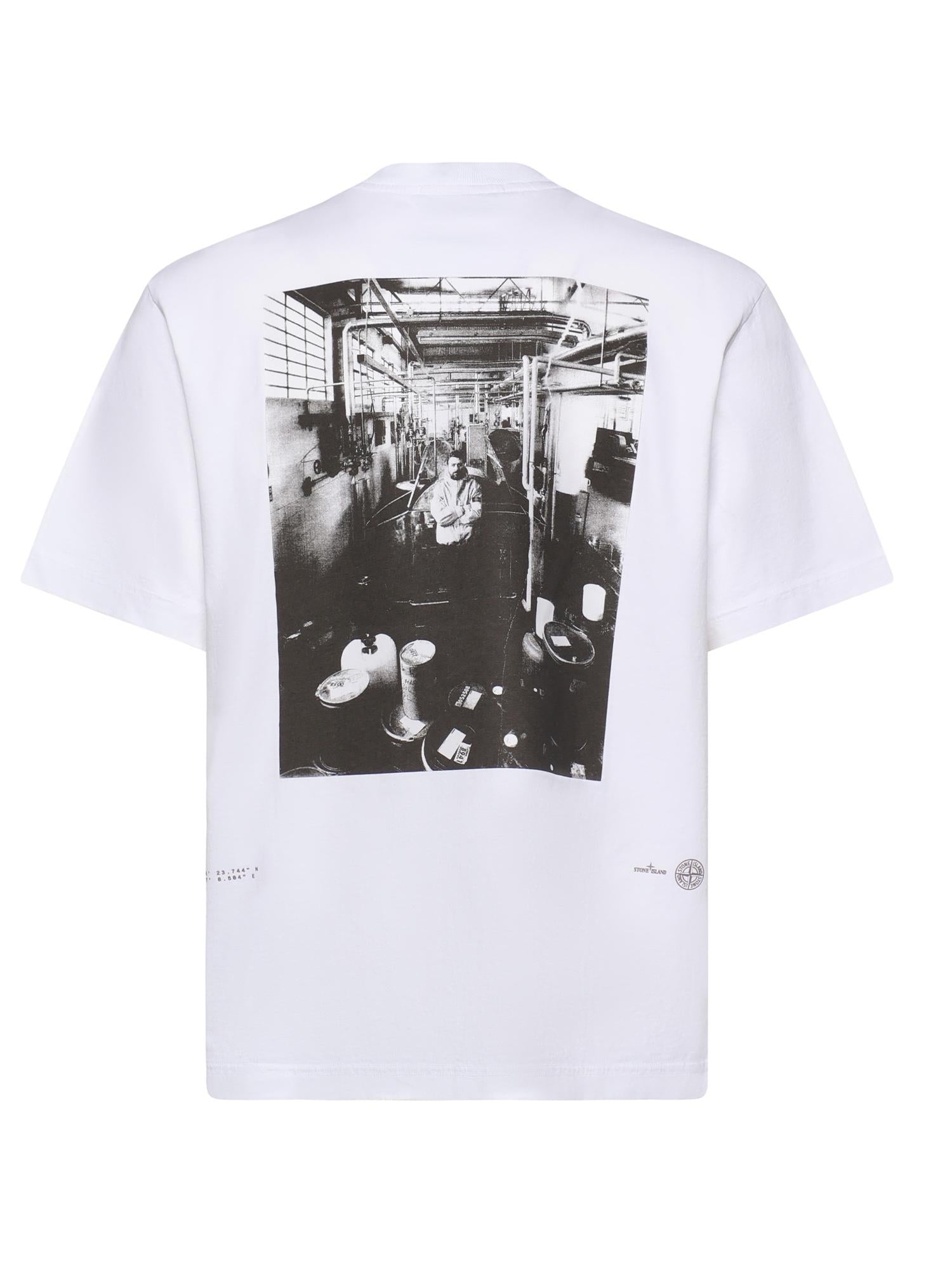 T-Shirt Con Stampa Carlo Stone island – Гарантія оригінальності – детальний вид