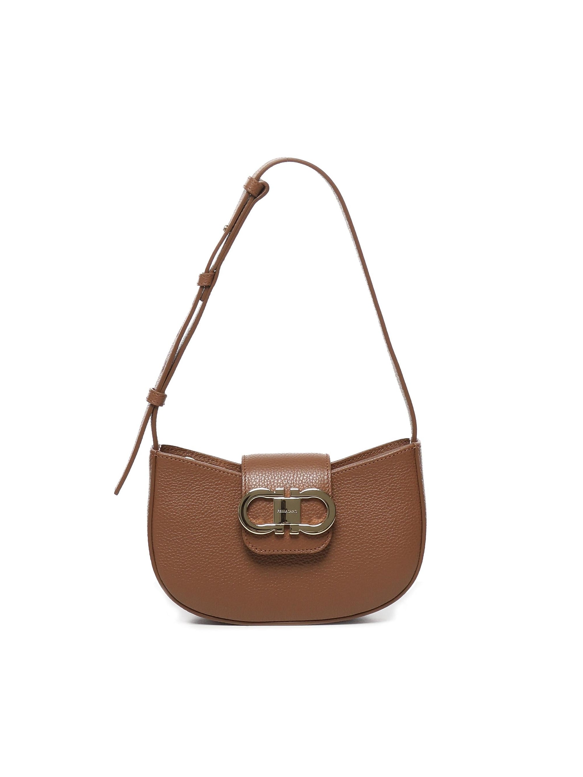 Mini Bag Double Gancini Salvatore ferragamo – Гарантія оригінальності – боковий вид