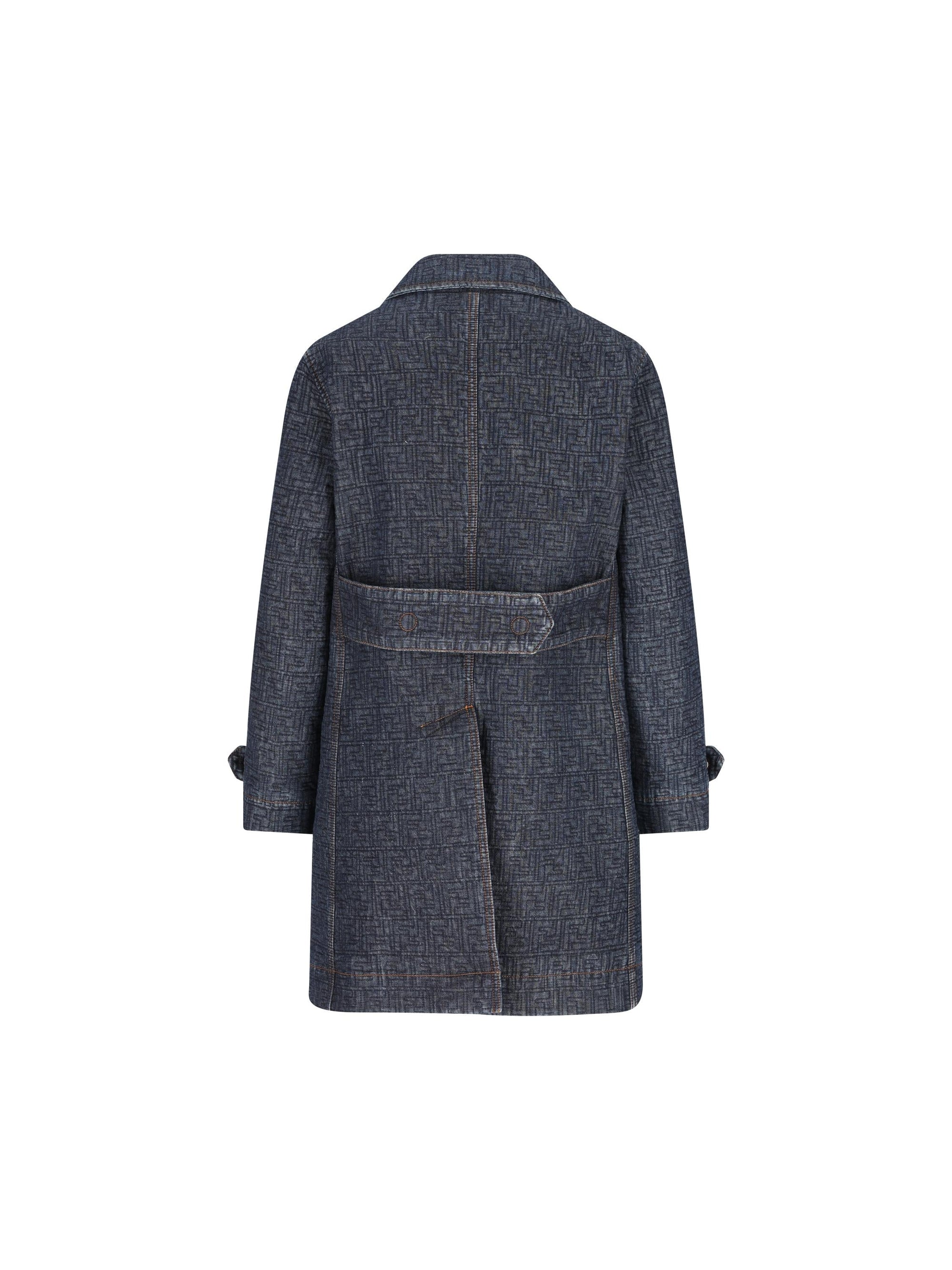 Giacca In Denim Ff Fendi – Гарантія оригінальності – вид ззаду