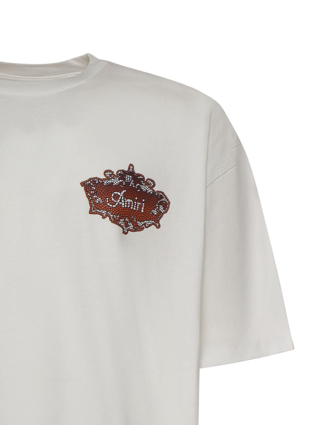 Оригінальна T-Shirt Chateau Crest In Cotone Amiri – вид ззаду