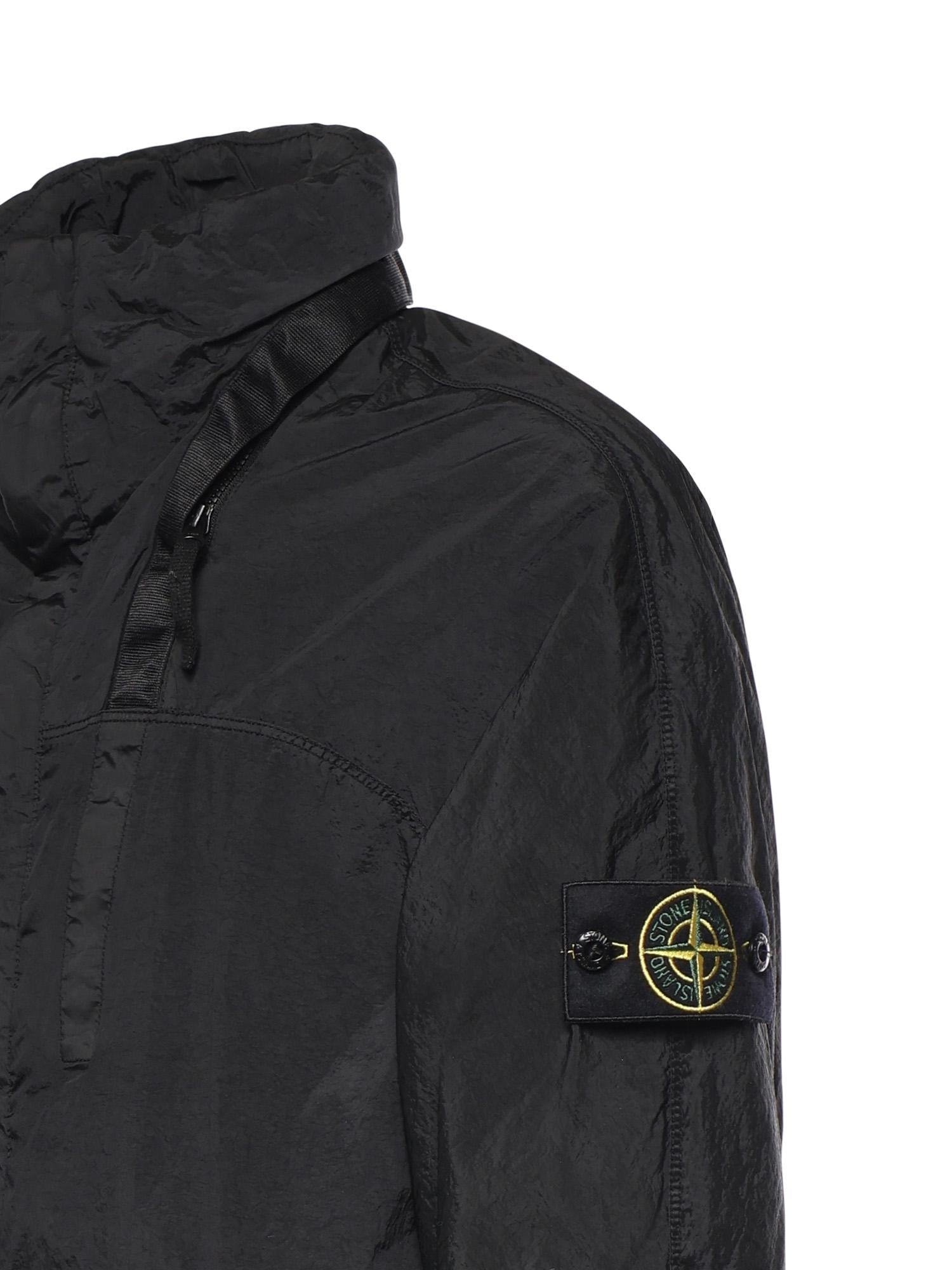 Оригінальна Giacca Con Colletto Rigido In Nylon Metal Stone island – вид ззаду
