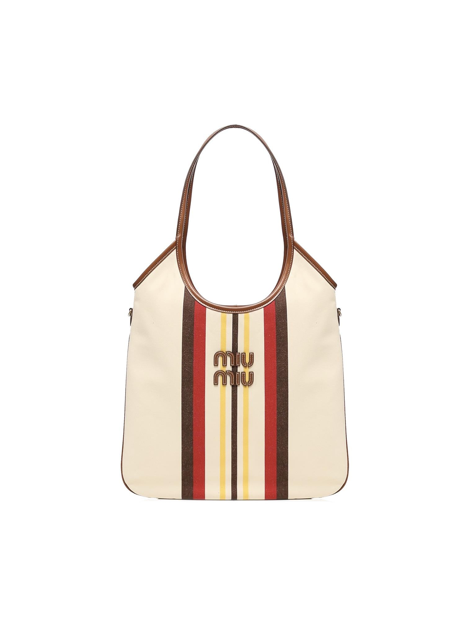 Borsa Ivy In Canvas E Pelle Miu miu – Гарантія оригінальності – боковий вид