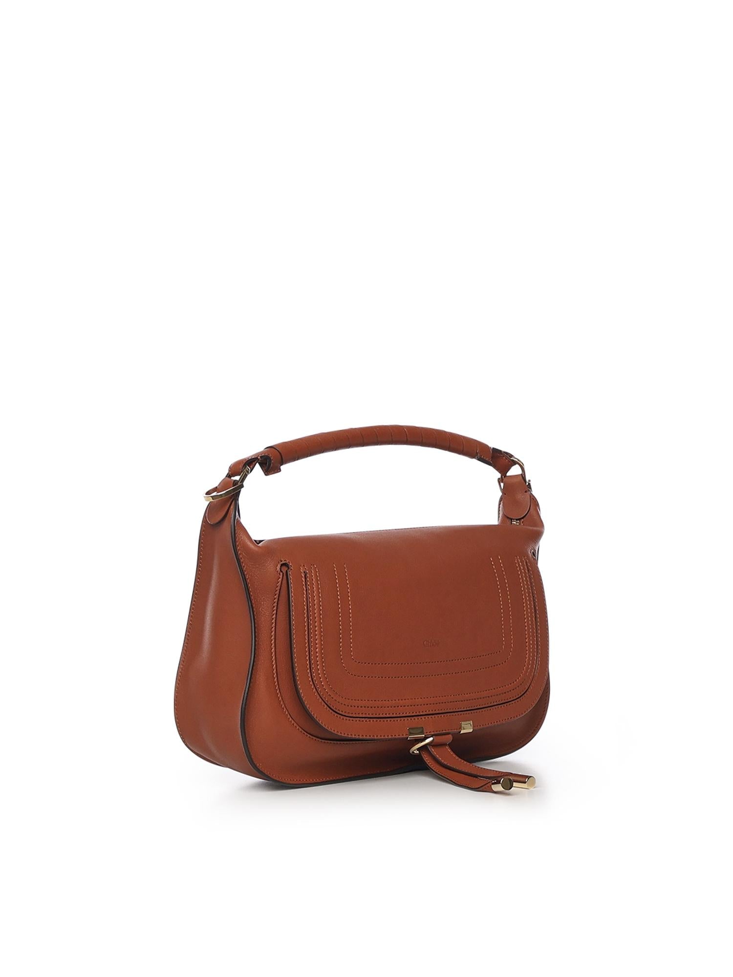 Borsa A Spalla Marcie Piccola In Pelle Chloe оригінал – Купити в Україні – вид ззаду