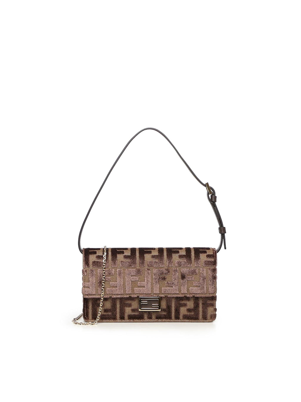 Оригінальна Portafoglio Con Catena Baguette Fendi – боковий вид