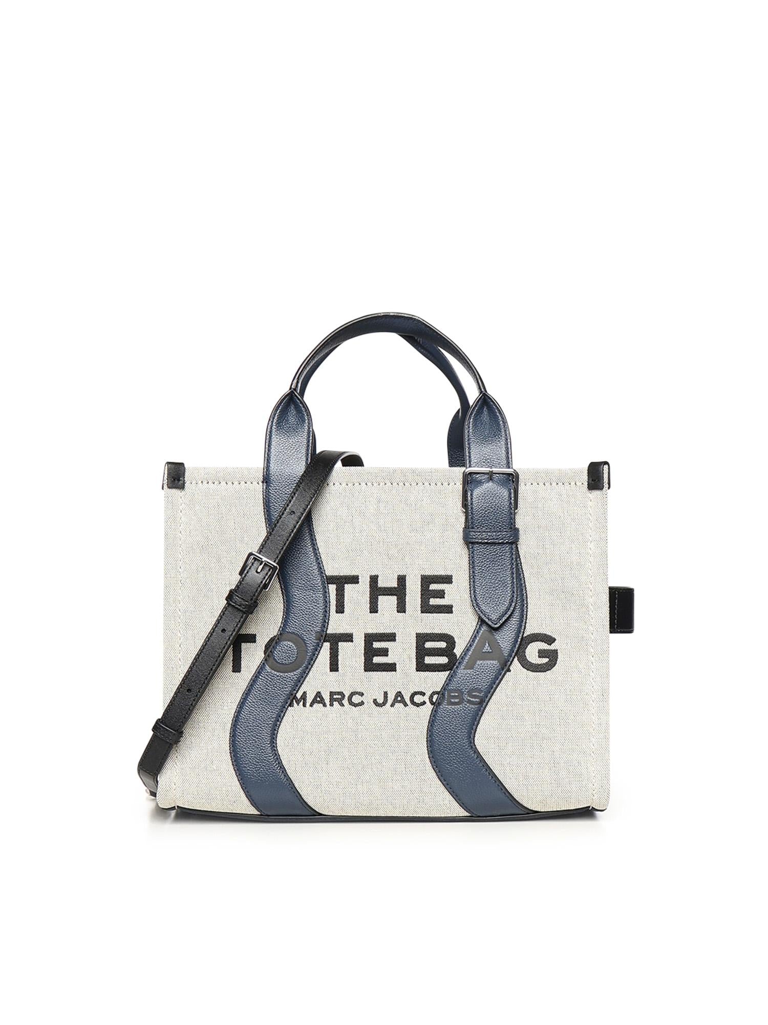 Borsa Tote The Wavy In Canvas Marc jacobs – Гарантія оригінальності – боковий вид