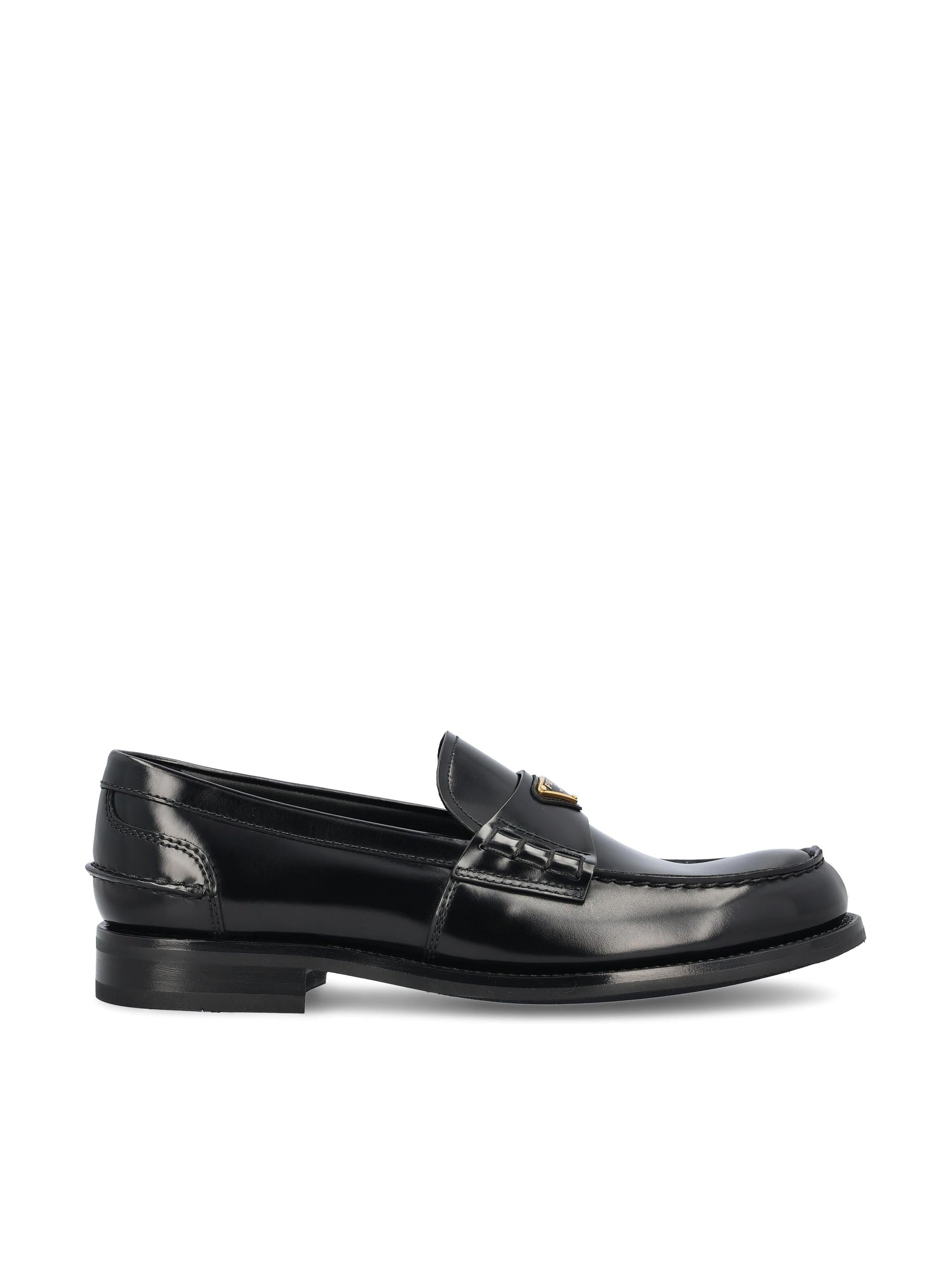 Leather Loafers Prada – Гарантія оригінальності – боковий вид