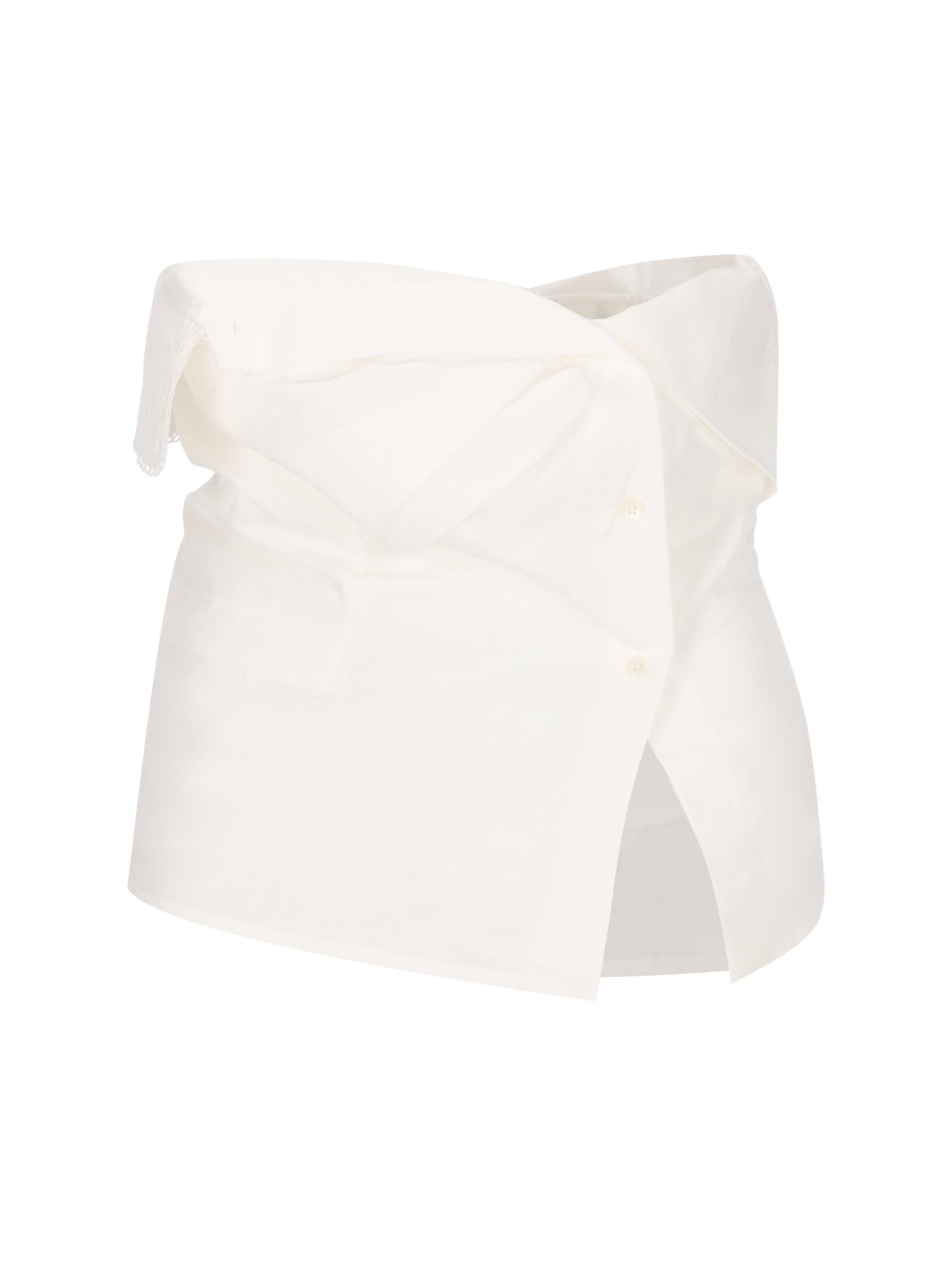 Оригінальна Cotton Poplin Top Miu miu – боковий вид