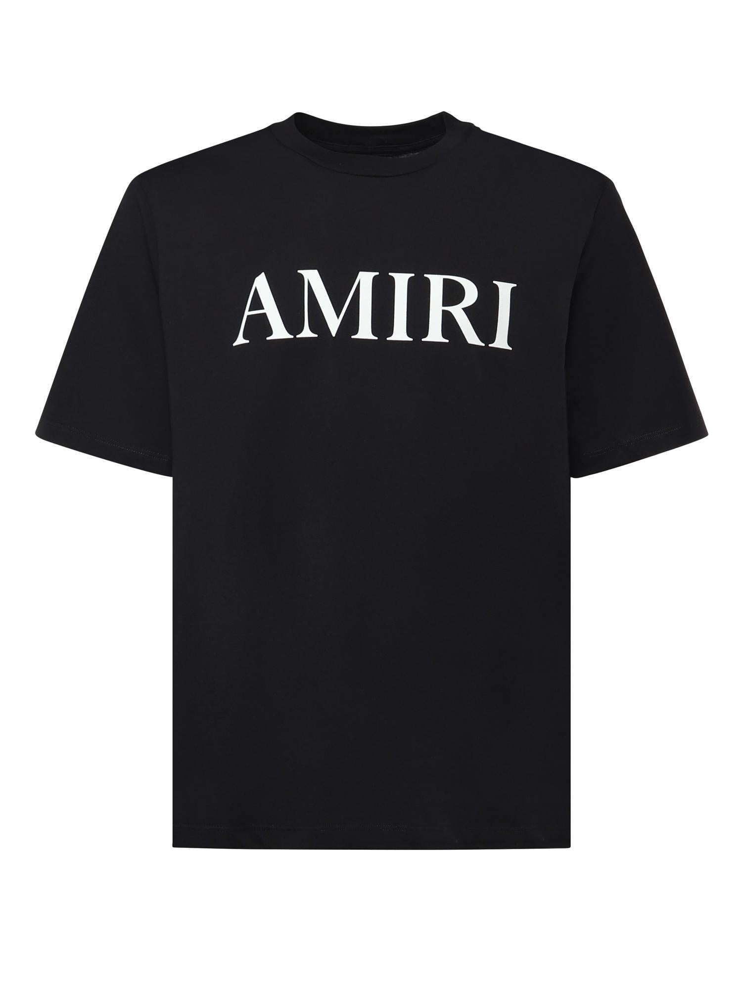 T-Shirt In Cotone Con Logo Amiri оригінал – Купити в Україні – боковий вид
