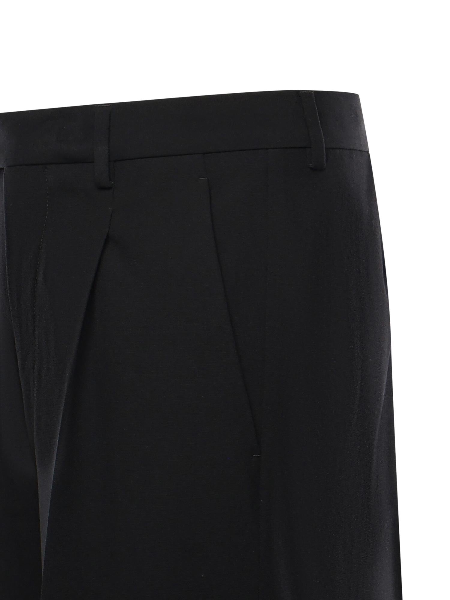 Оригінальна Pantaloni In Lana Con Graffette Maison margiela – вид ззаду