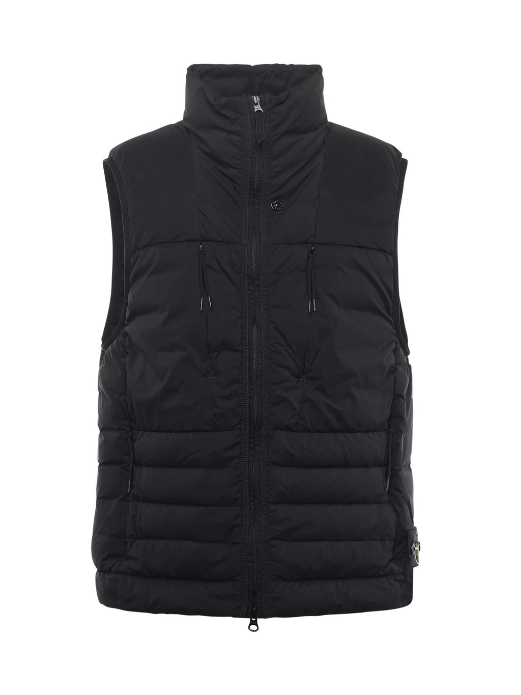 Оригінальна Gilet In Piuma In Nylon Con Logo Stone island – боковий вид