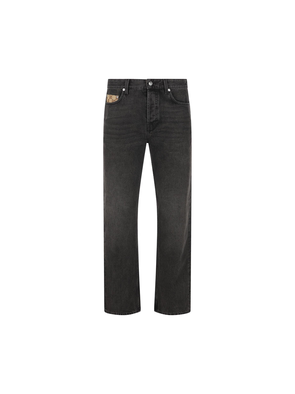 Оригінальна Cotton Denim Trousers Gucci – боковий вид
