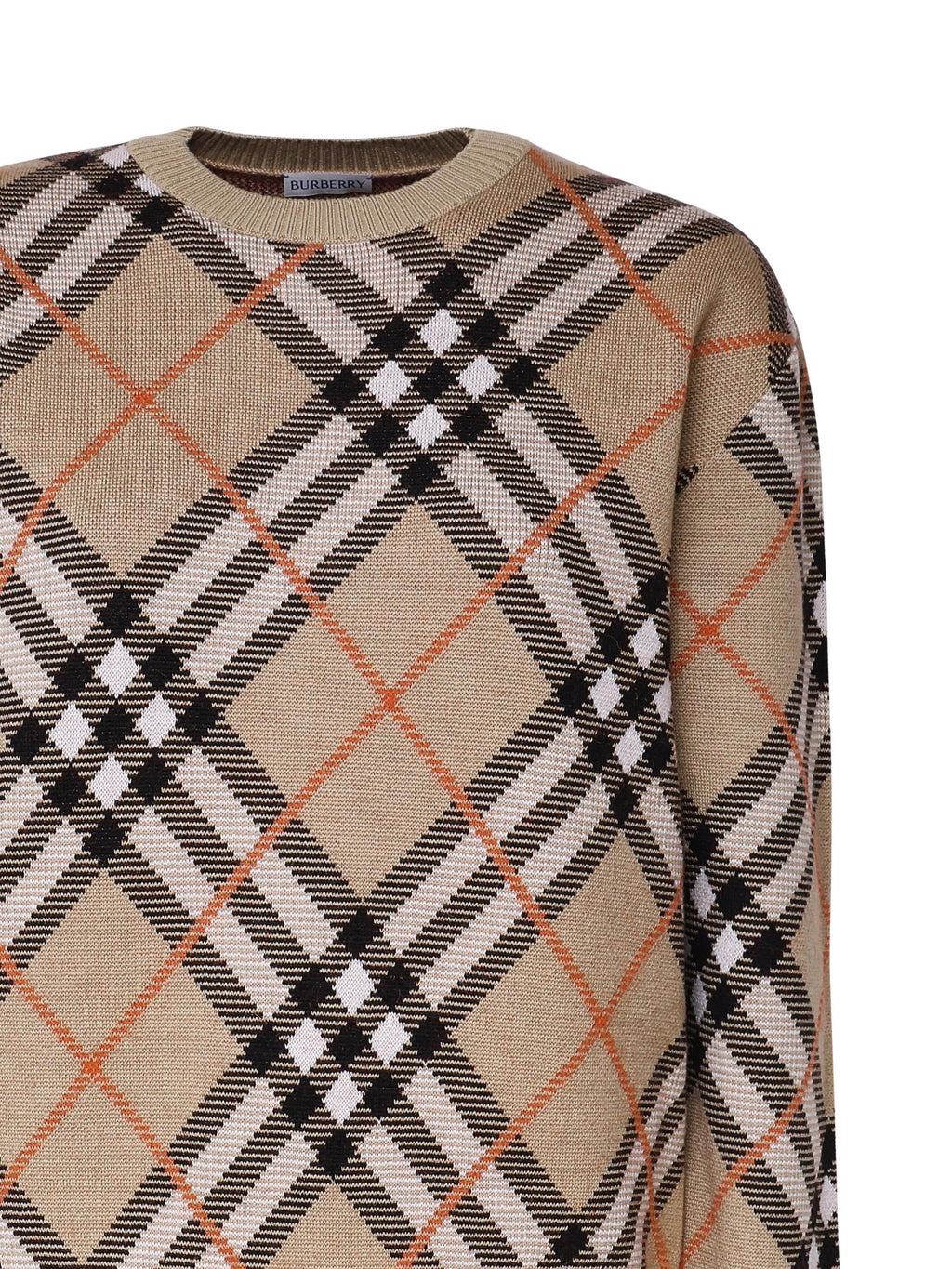 Maglioncino In Cashmere Vintage Check Burberry оригінал – Купити в Україні – вид ззаду