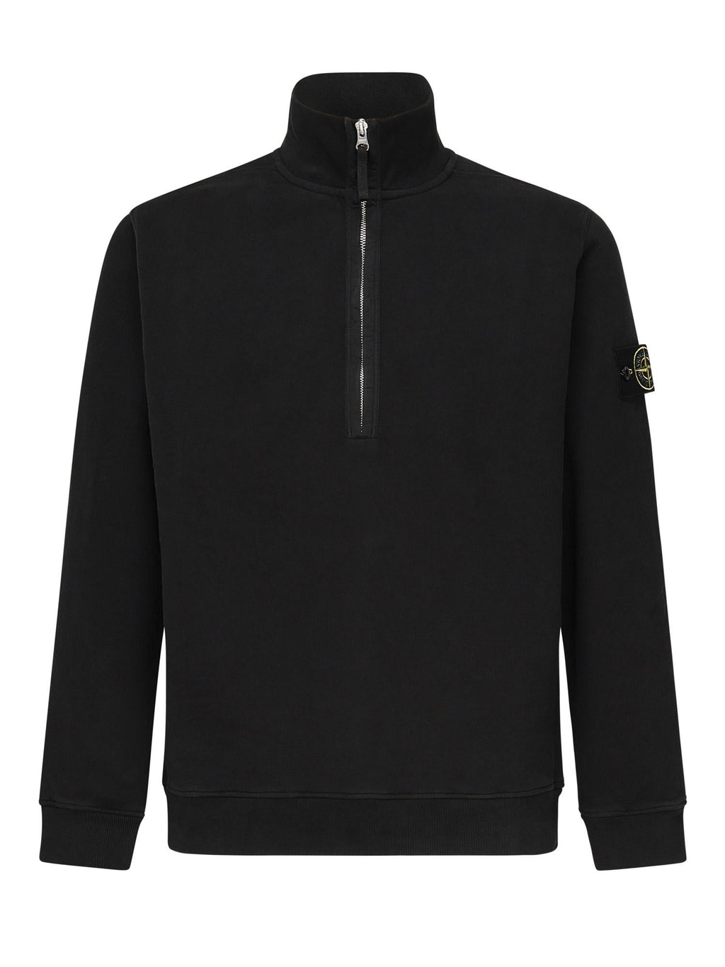 Felpa Con Zip E Logo Stone island оригінал – Купити в Україні – боковий вид