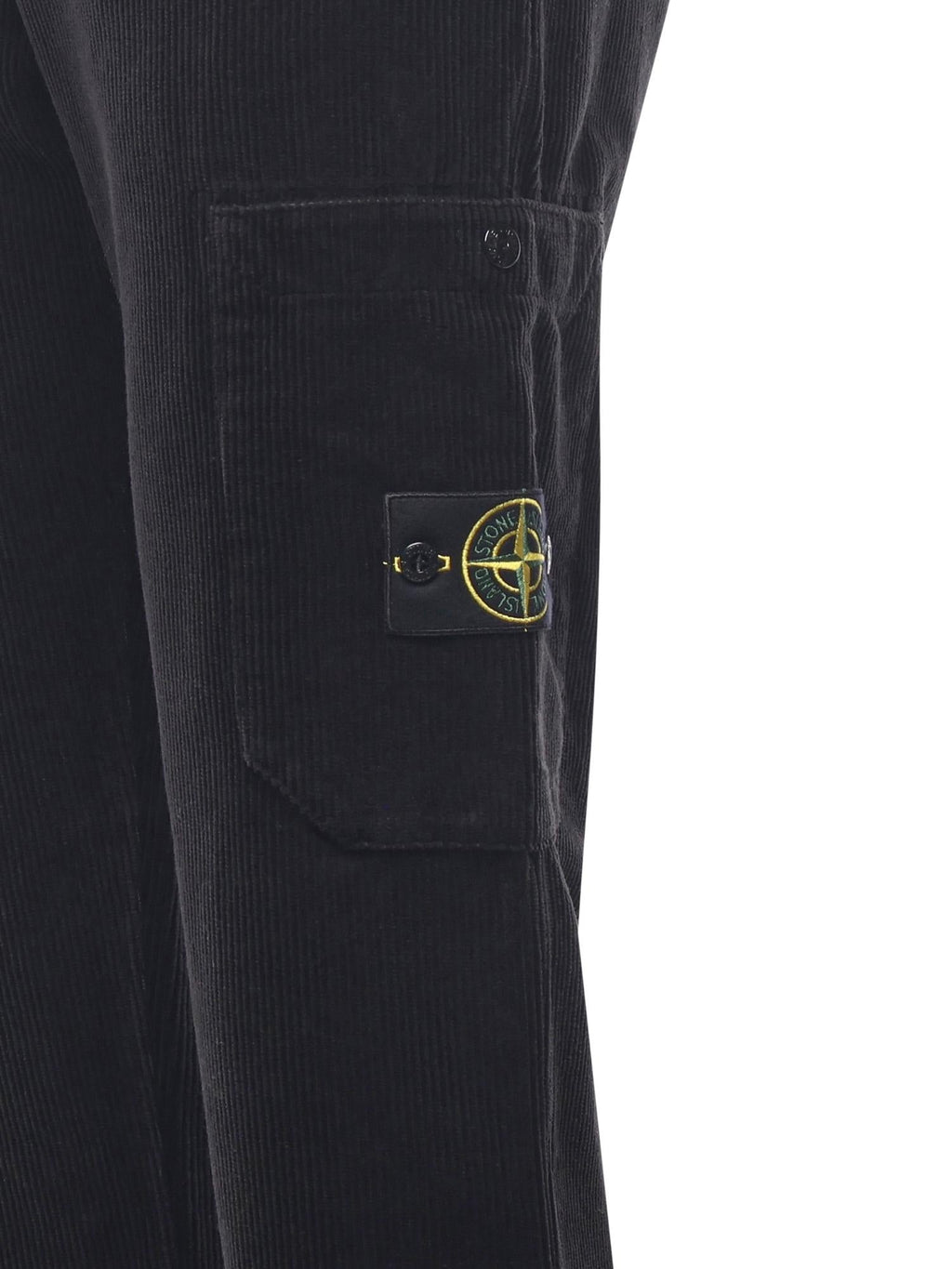 Оригінальна Pantalone In Velluto A Coste Con Logo Stone island – вид ззаду