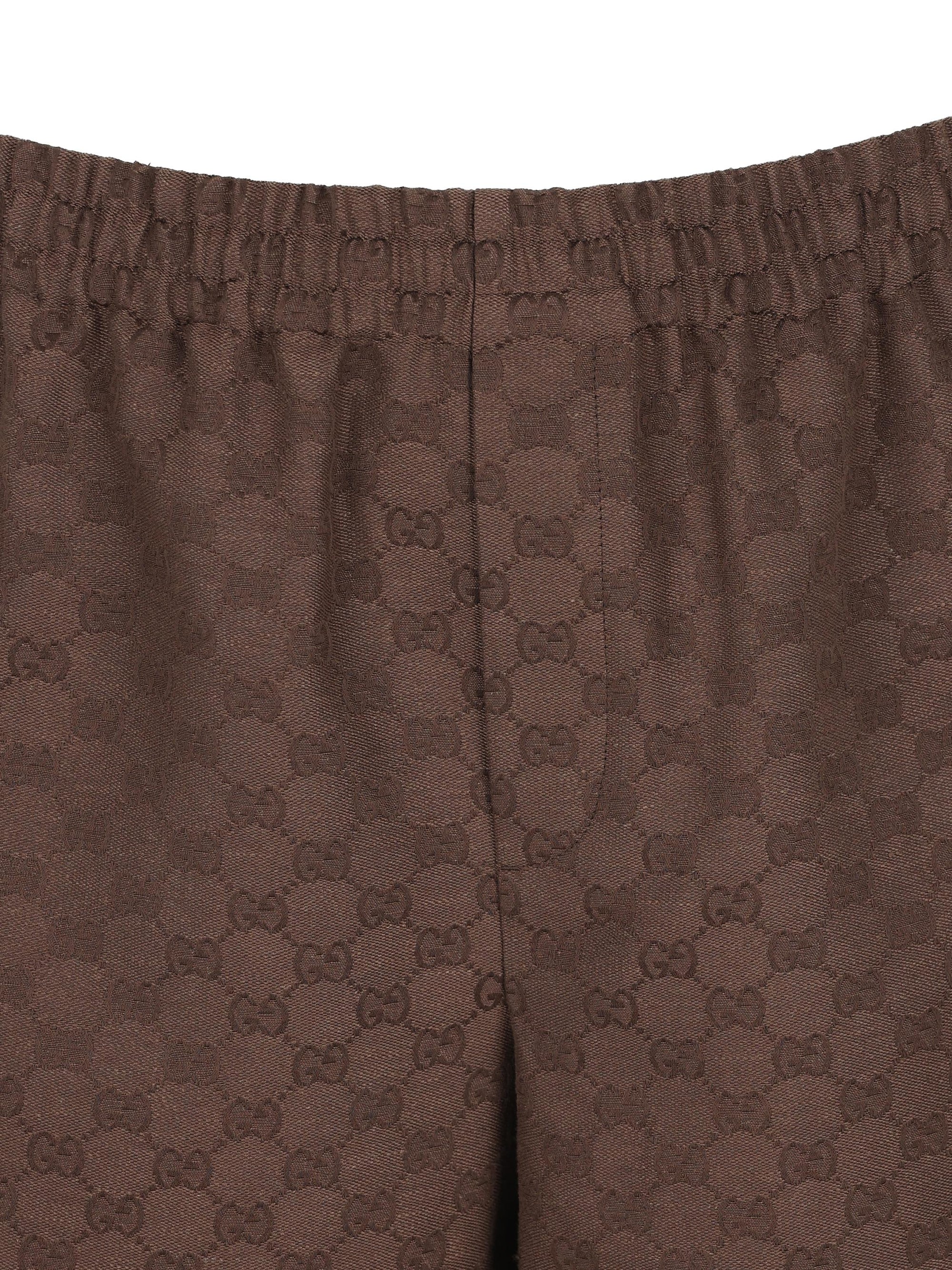 Shorts Gg In Misto Lino Gucci – Гарантія оригінальності – детальний вид