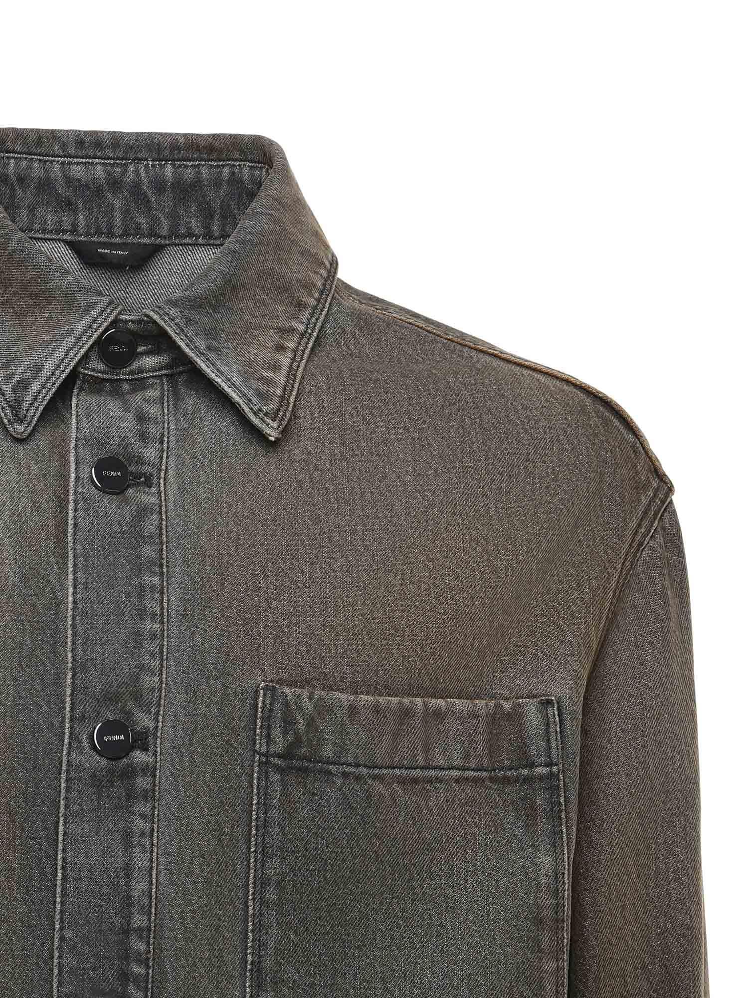Camicia Jeans Sovratinta Fendi – Гарантія оригінальності – вид ззаду