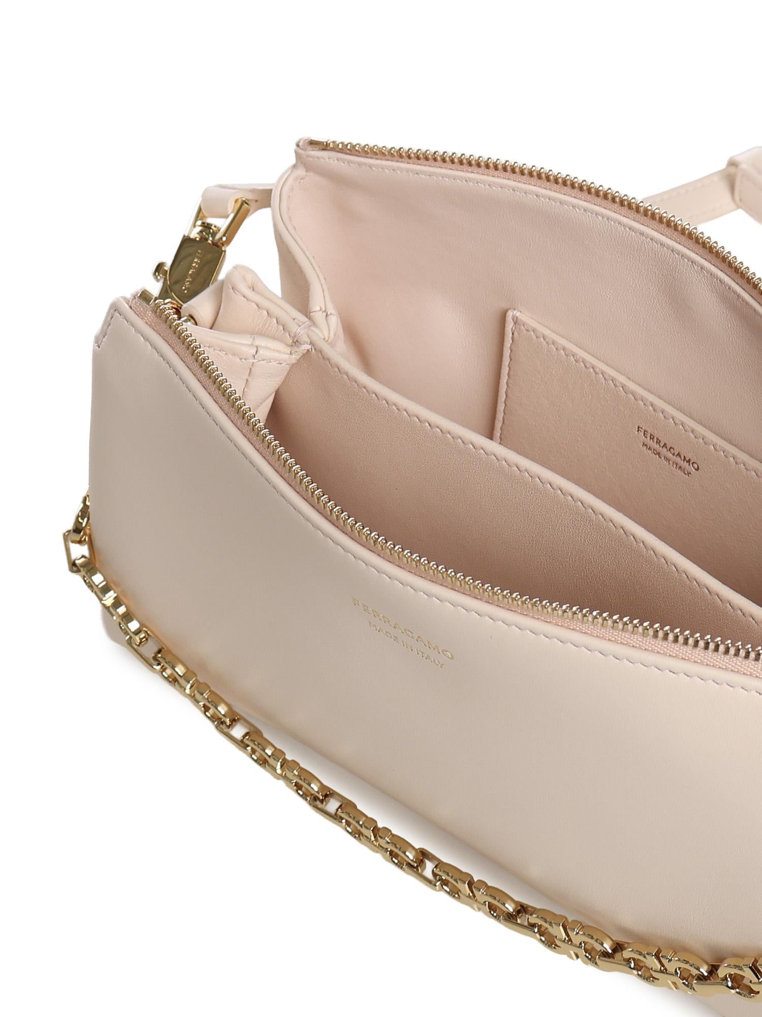 Оригінальна Mini Bag In Pelle Con Logo Salvatore ferragamo – збільшений вид