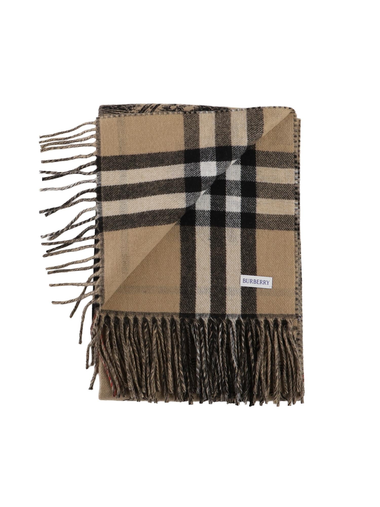Оригінальна Sciarpa Reversibile In Cashmere Con Ekd Burberry – детальний вид