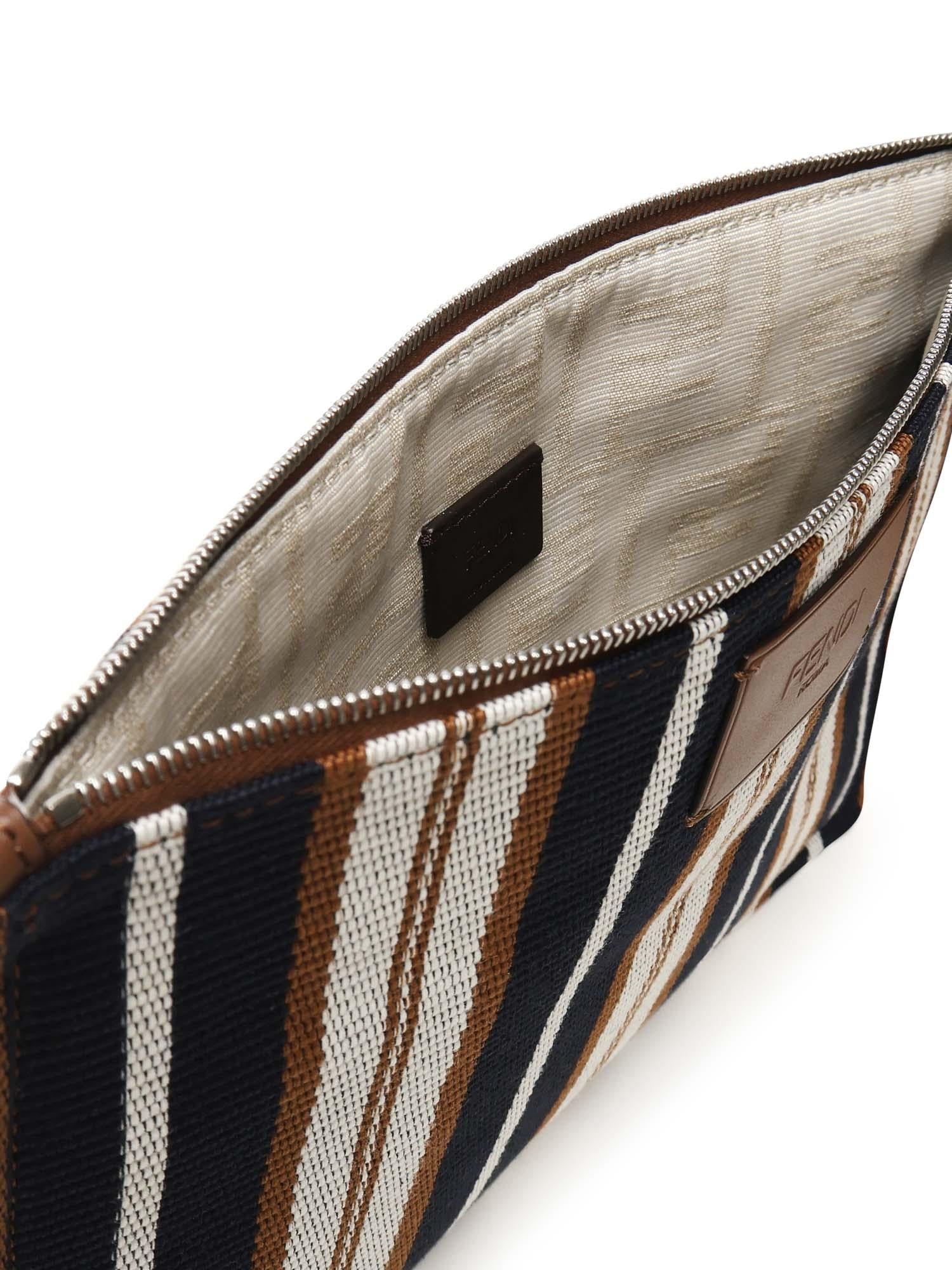 Pochette Piatta A Righe Signature Media Fendi оригінал – Купити в Україні – збільшений вид