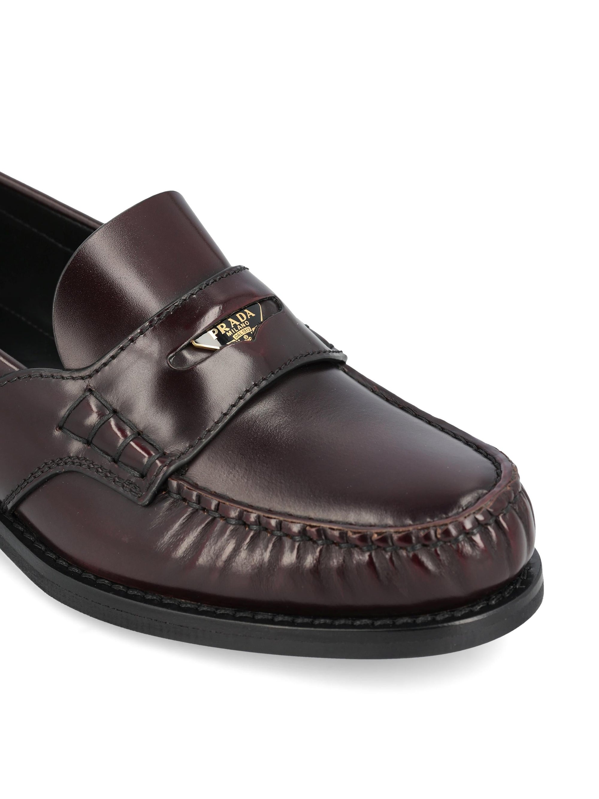 Оригінальна Polished Leather Loafers Prada – збільшений вид