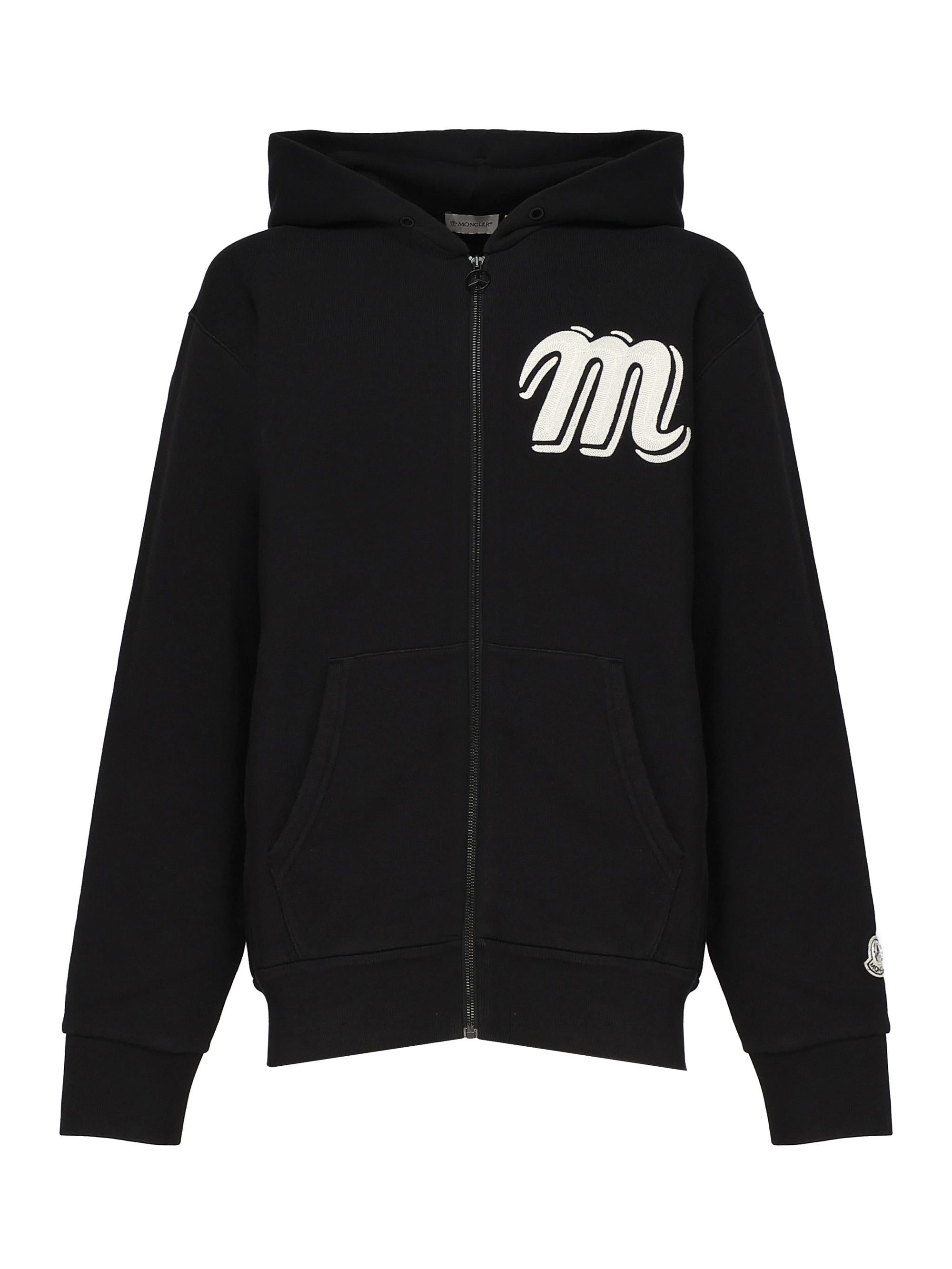 Felpa Logo Con Cappuccio Moncler оригінал – Купити в Україні – боковий вид