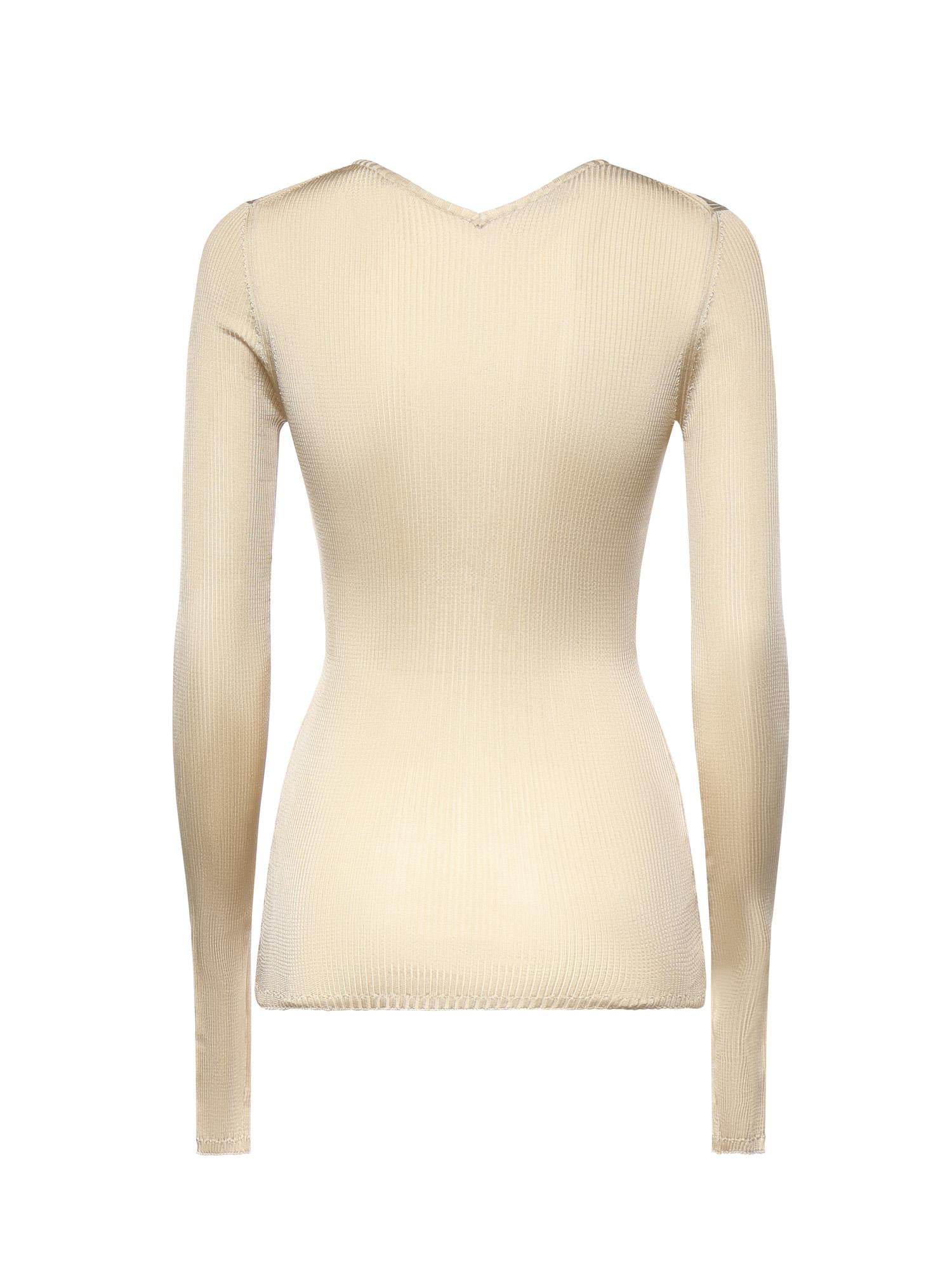 Maglia Girocollo In Seta Miu miu – Гарантія оригінальності – детальний вид