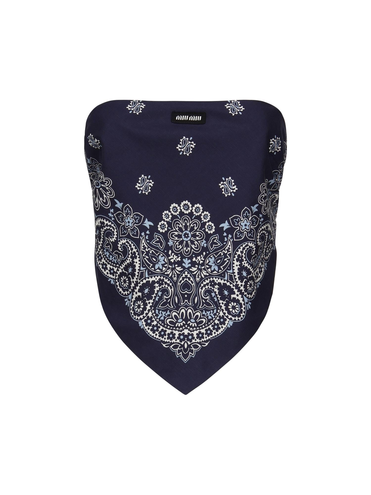 Top Con Stampa Bandana Miu miu оригінал – Купити в Україні – боковий вид