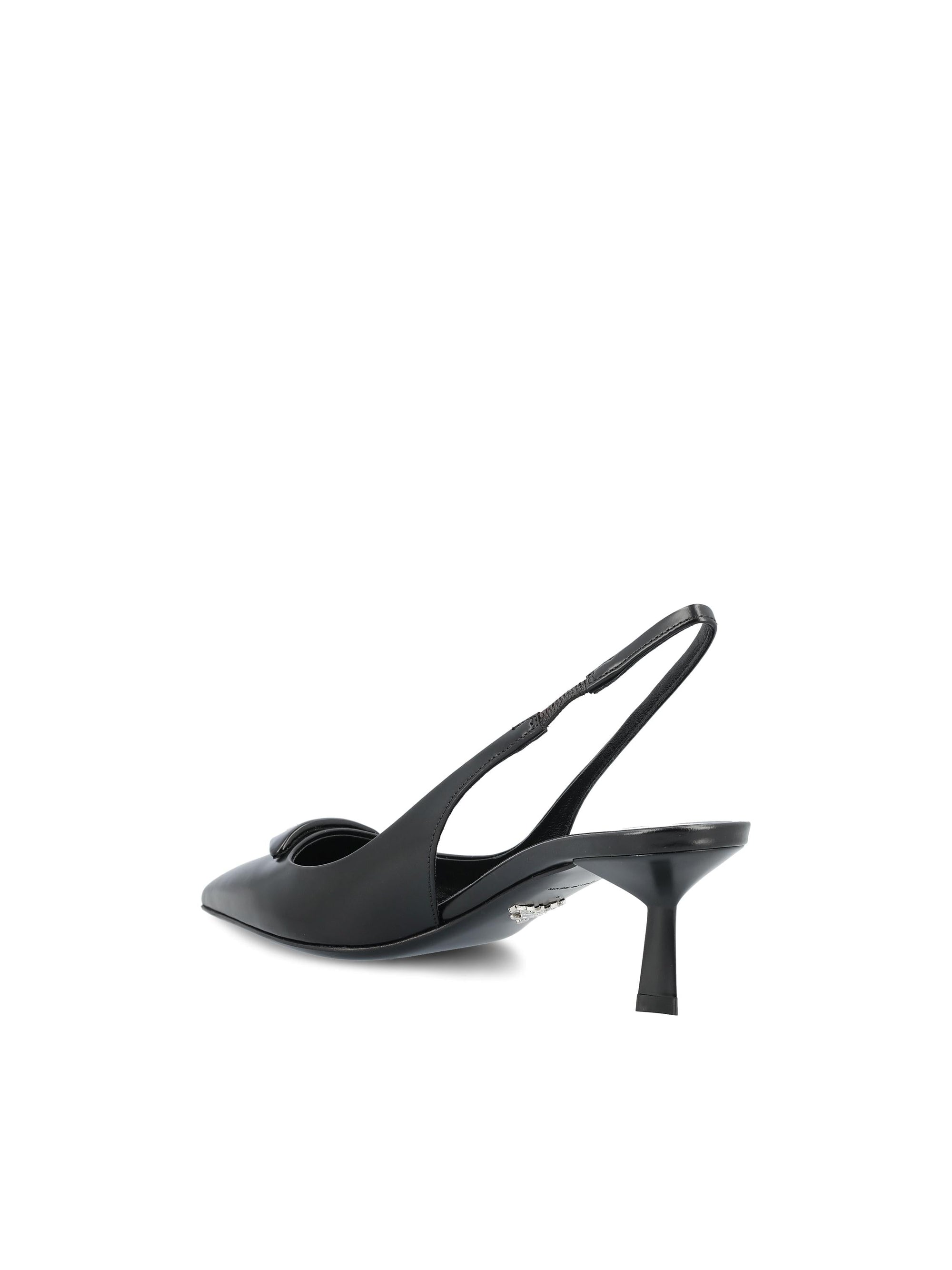 Оригінальна Slingback Pumps Crafted In Leather Prada – детальний вид