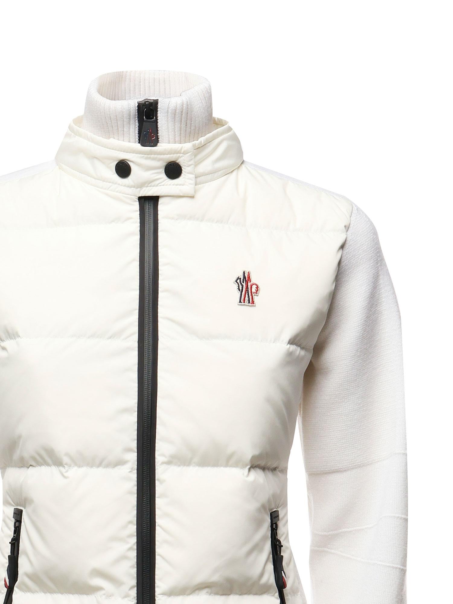 Cardigan Imbottito In Lana Con Zip Moncler оригінал – Купити в Україні – вид ззаду