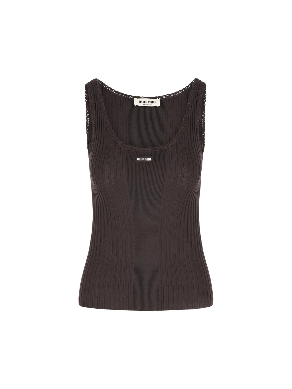Wool Tank Top Miu miu – Гарантія оригінальності – боковий вид