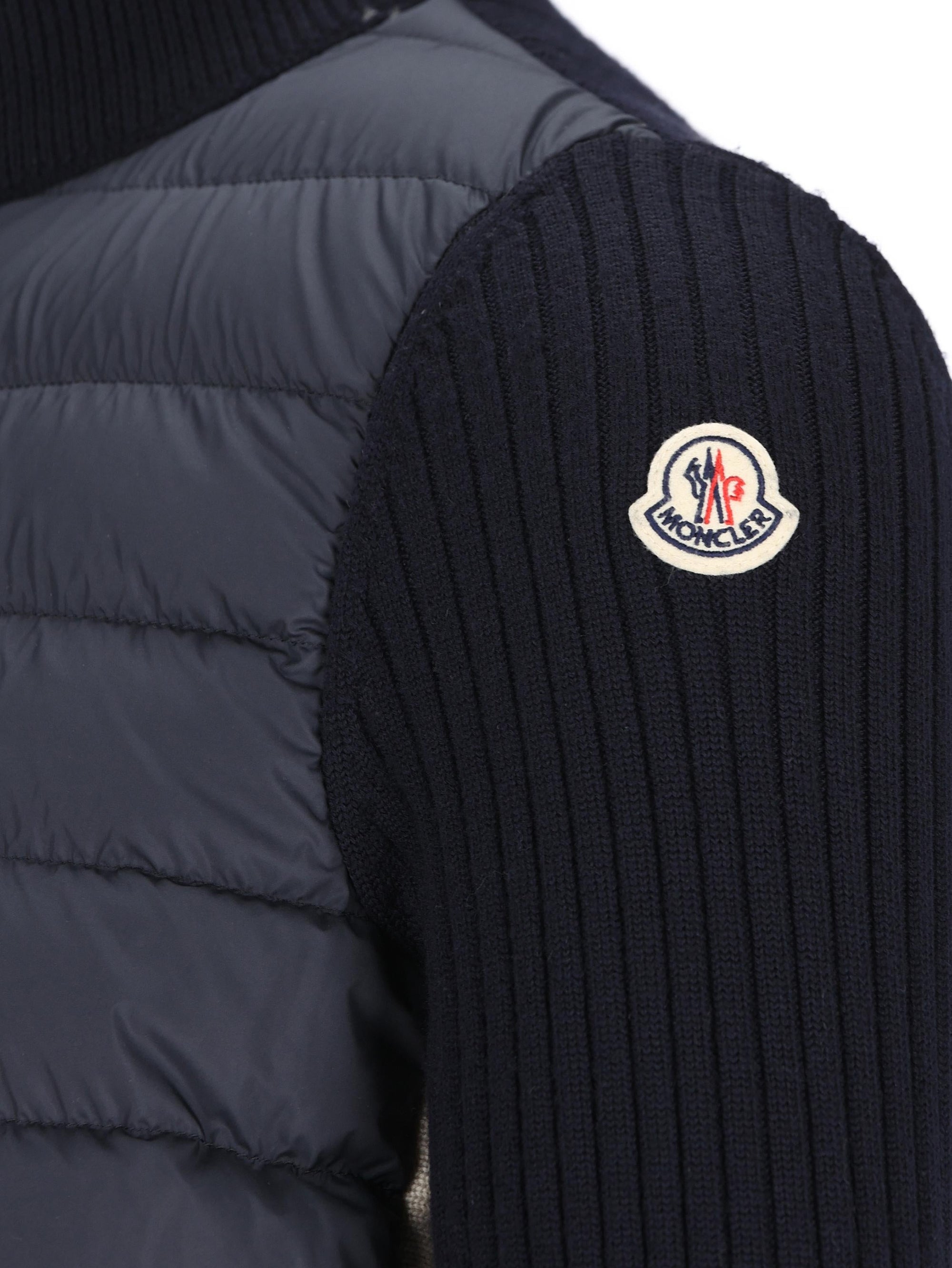 Оригінальна Quilted Wool Cardigan Moncler – збільшений вид