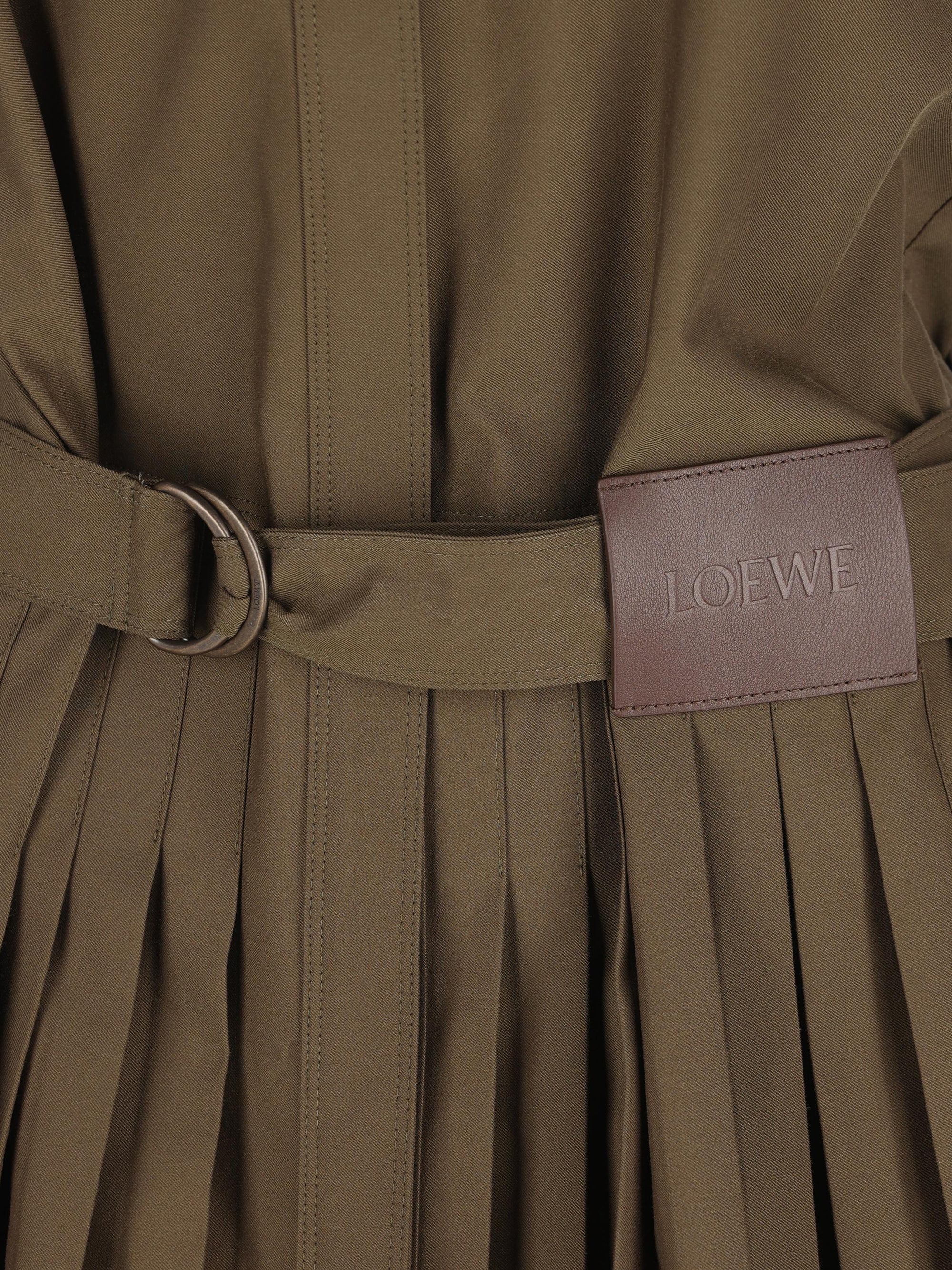 Pleated Cotton Dress Loewe – Гарантія оригінальності – збільшений вид