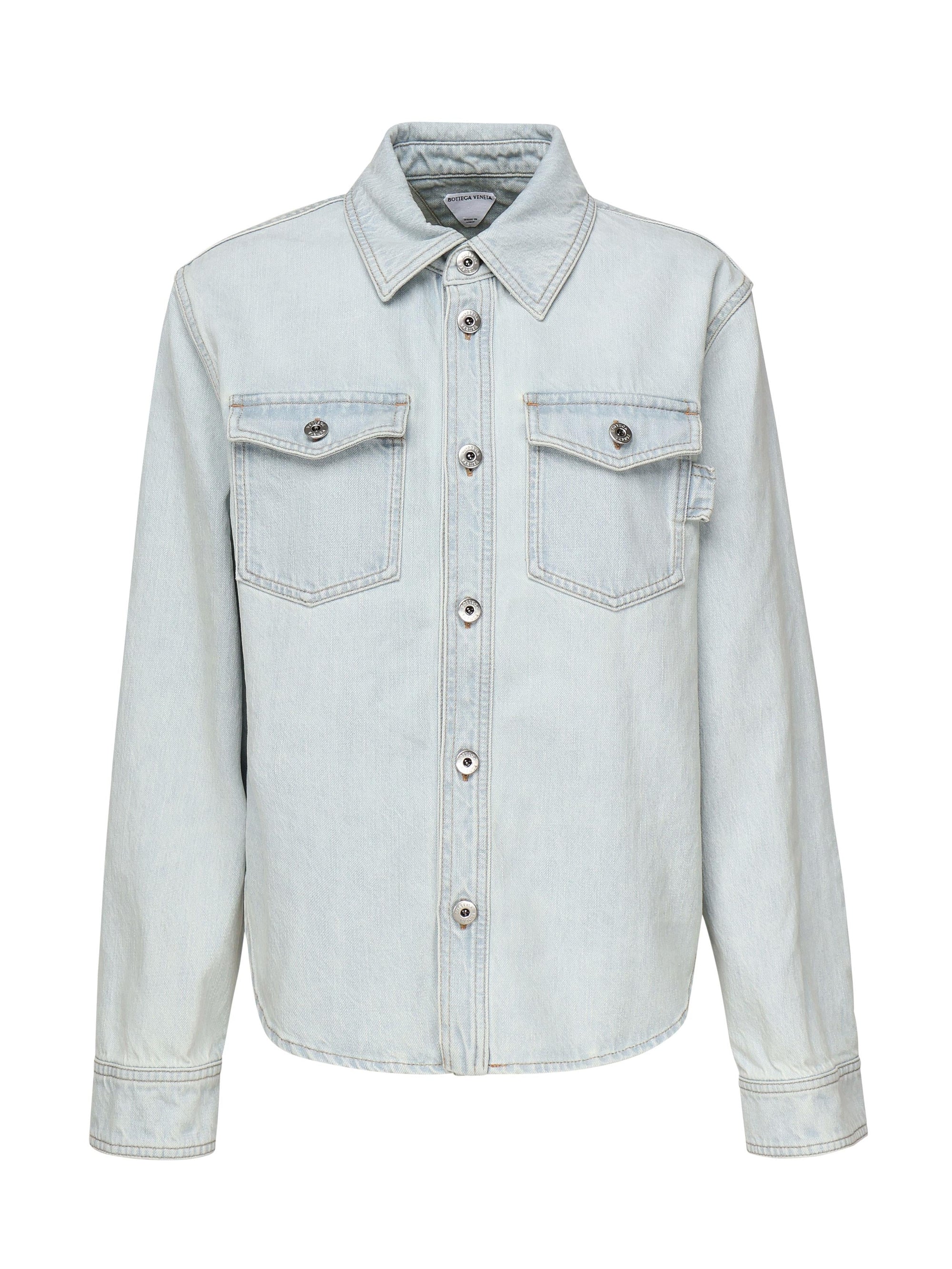 Оригінальна Camicia In Denim Extra Bleach Bottega veneta – боковий вид
