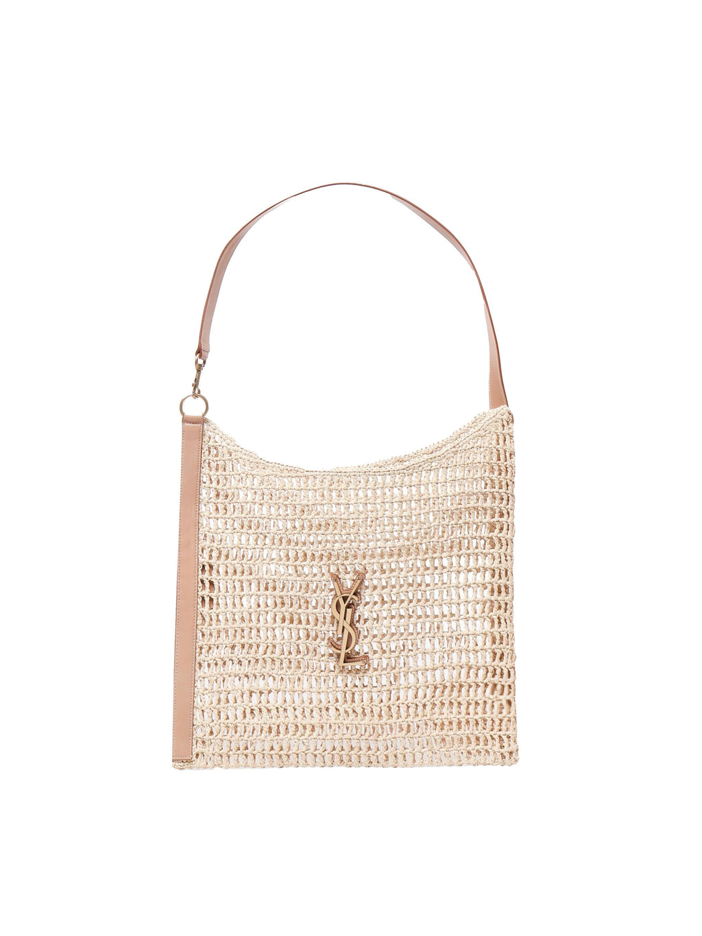 Borsa Oxalis In Rafia Macramè Saint laurent – Гарантія оригінальності – боковий вид