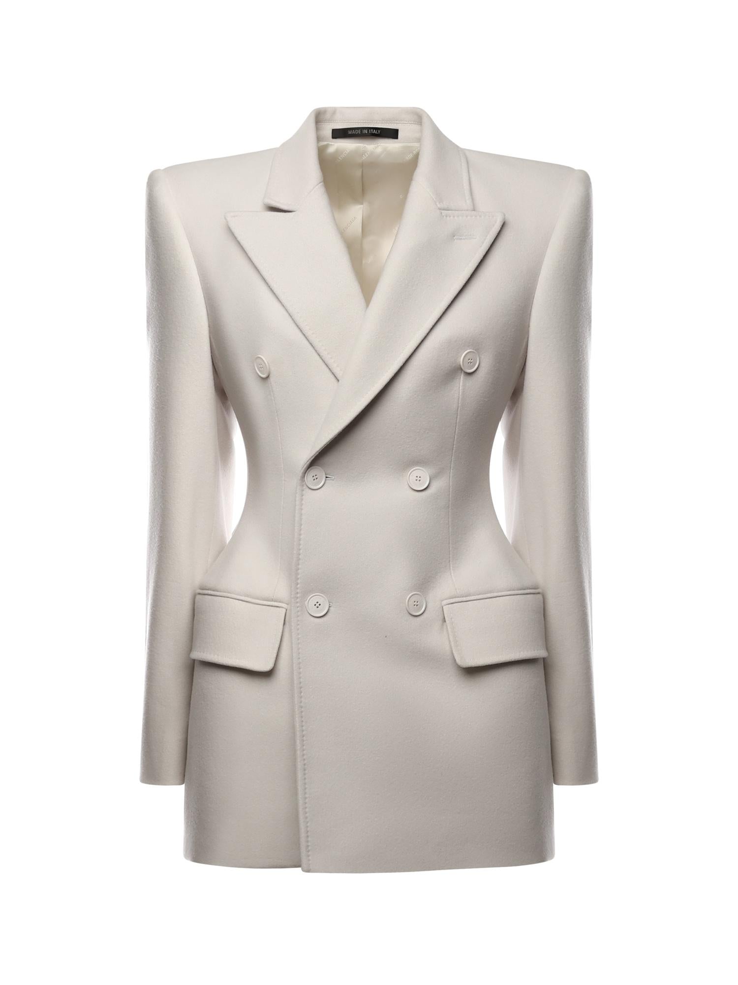 Giacca Hourglass In Cashmere Balenciaga оригінал – Купити в Україні – боковий вид